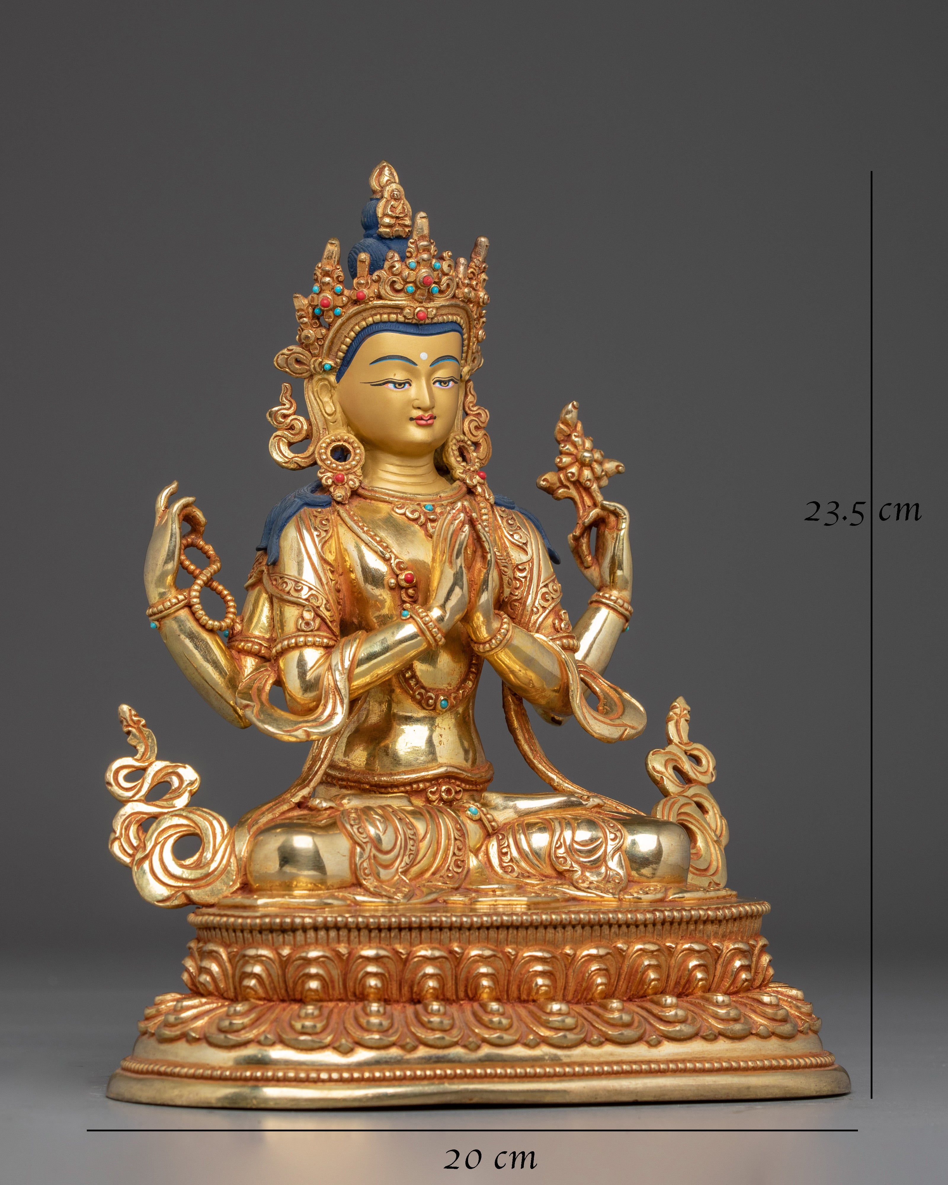 Chenrezig Statue: Buddhist Compassion Bodhisattva 