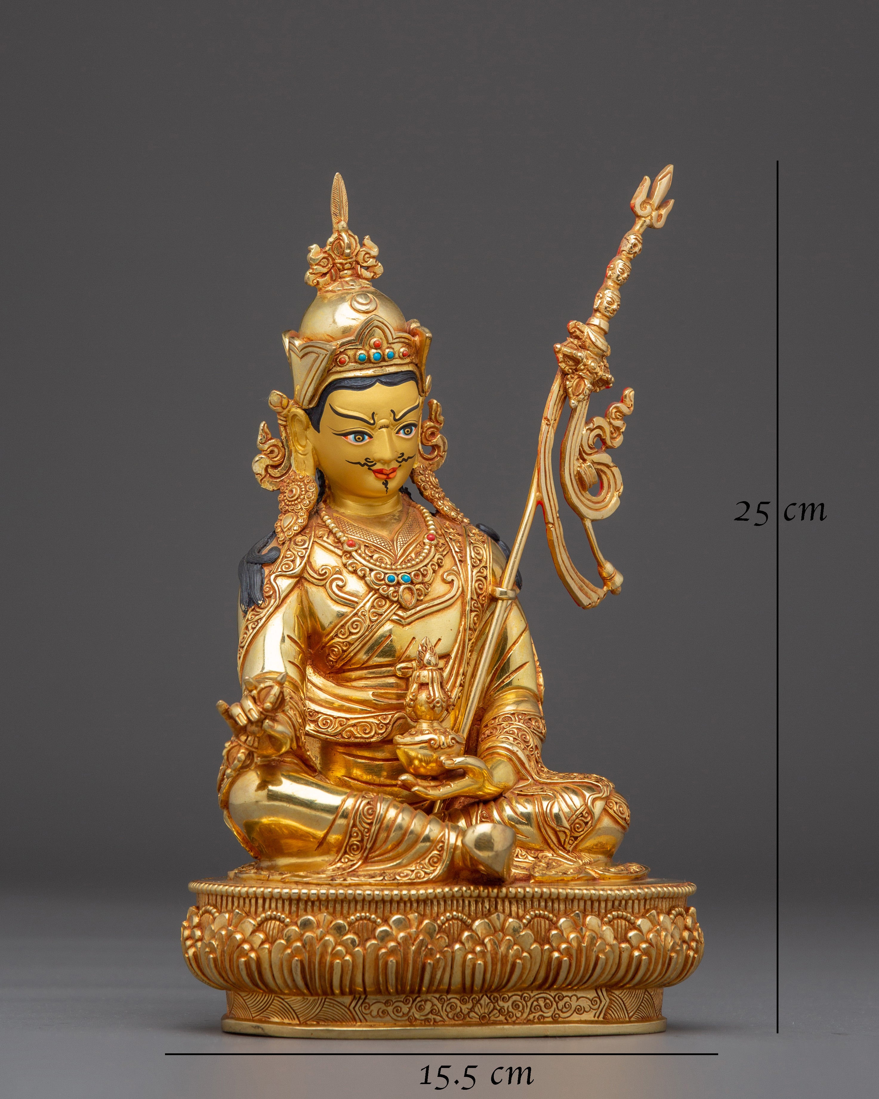 Guru Rinpoche Statue: Tibetan Vajra Master 