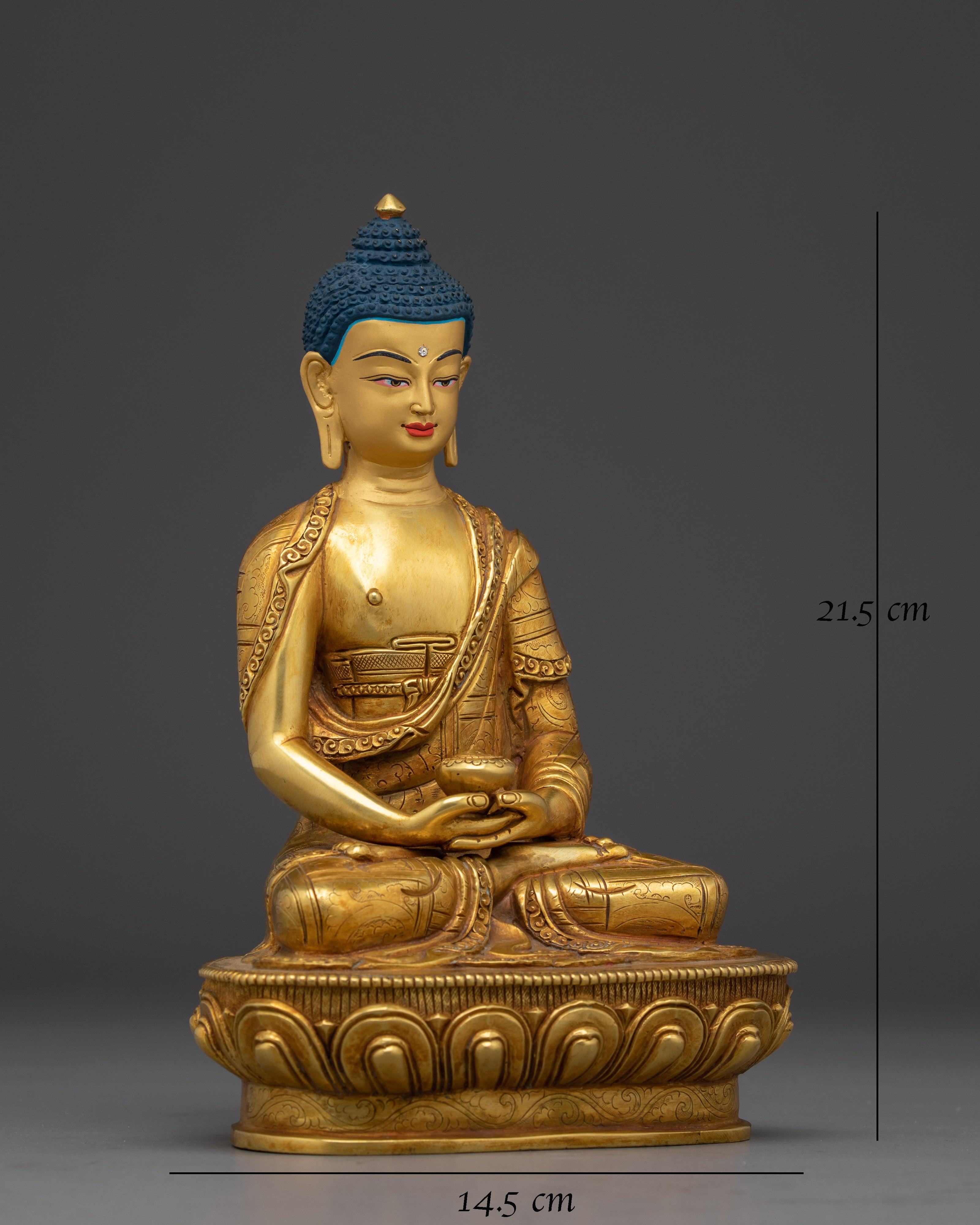  Amitabha Buddha Statue in Copper