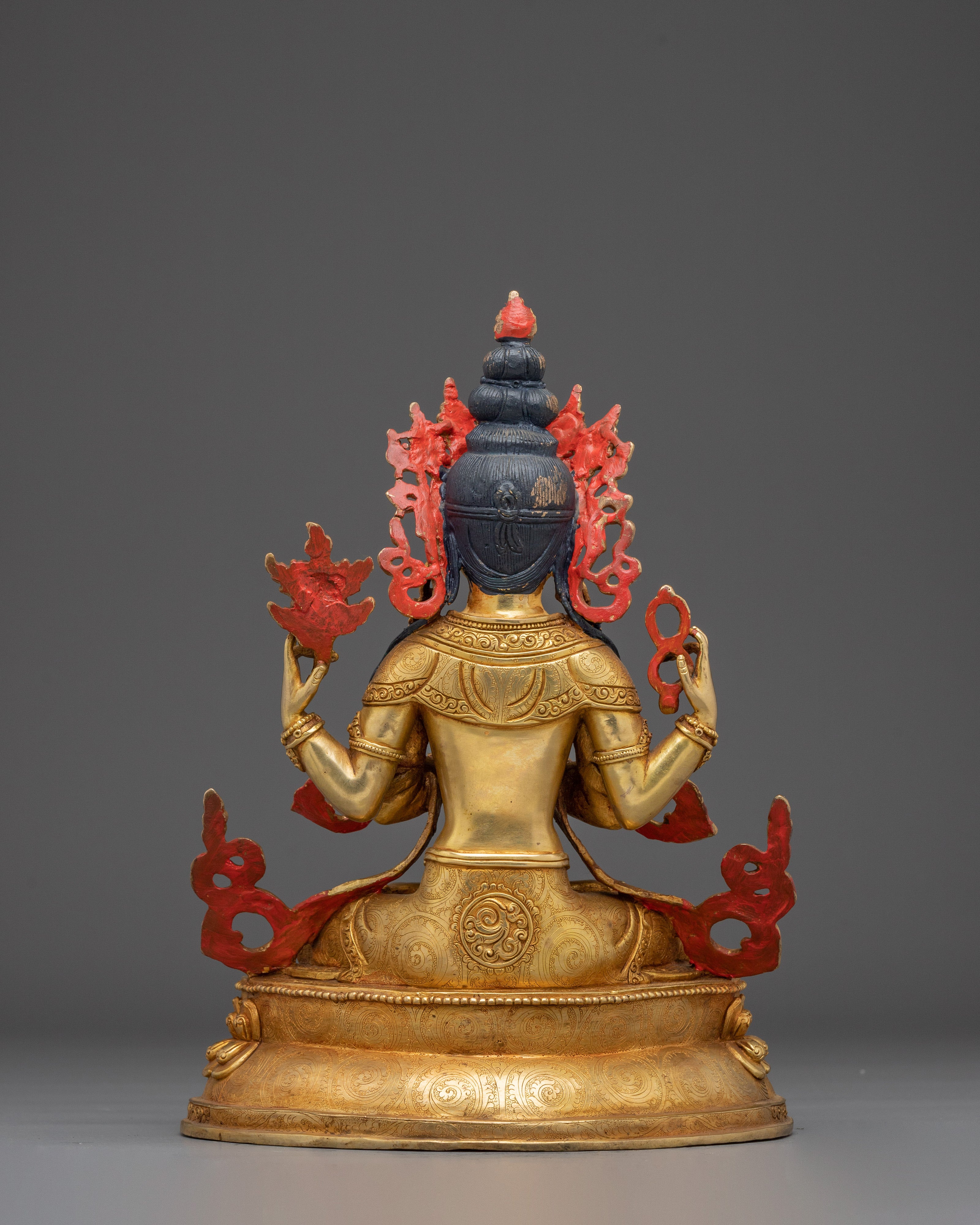 Chenrezig Gold Gilding & Compassionate Energy | Compassion & Healing Decor