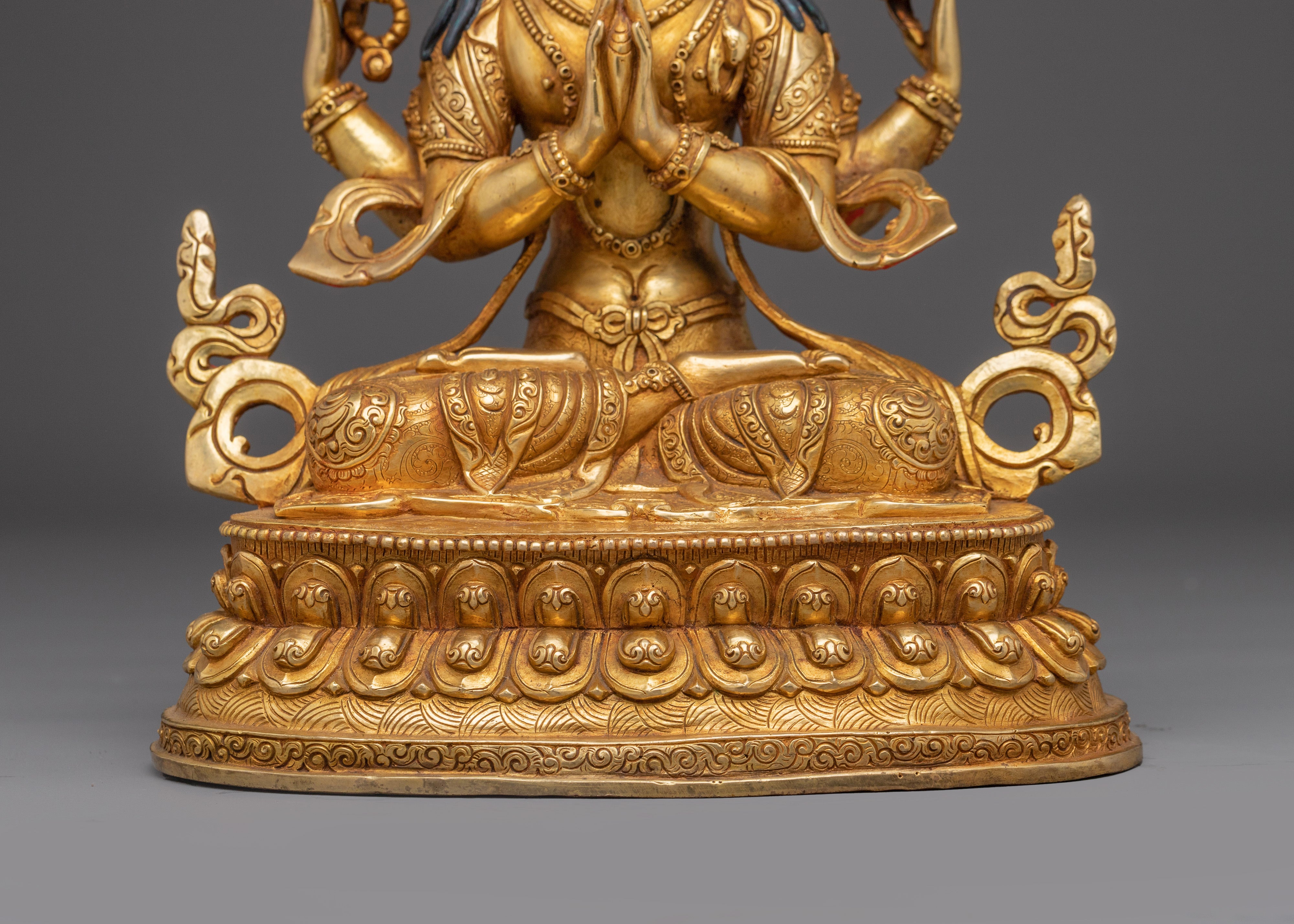 Chenrezig Gold Gilding & Compassionate Energy | Compassion & Healing Decor