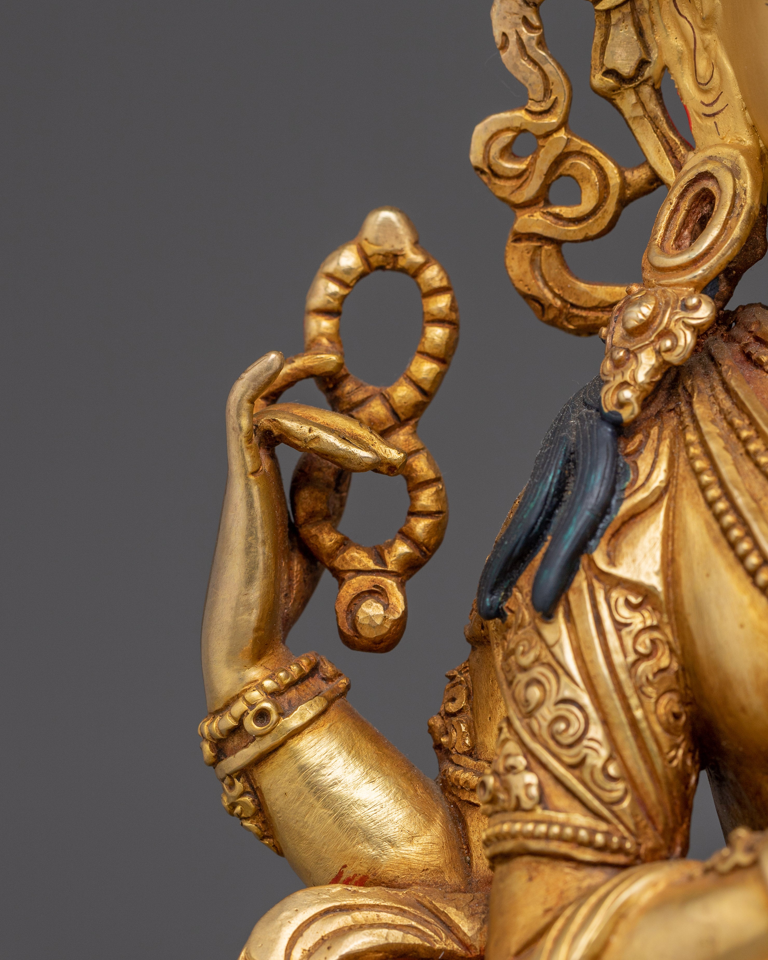 Chenrezig Gold Gilding & Compassionate Energy | Compassion & Healing Decor