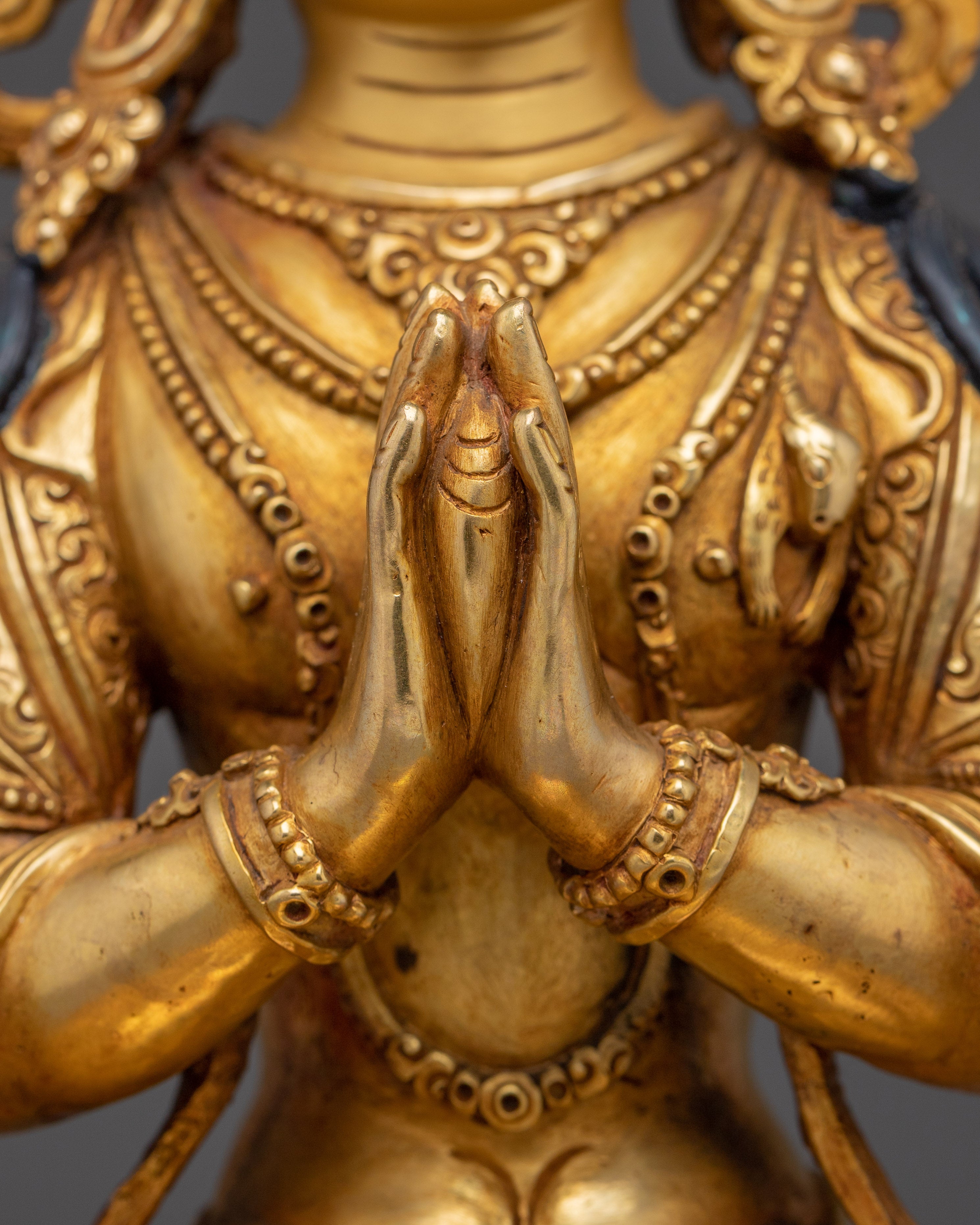 Chenrezig Gold Gilding & Compassionate Energy | Compassion & Healing Decor