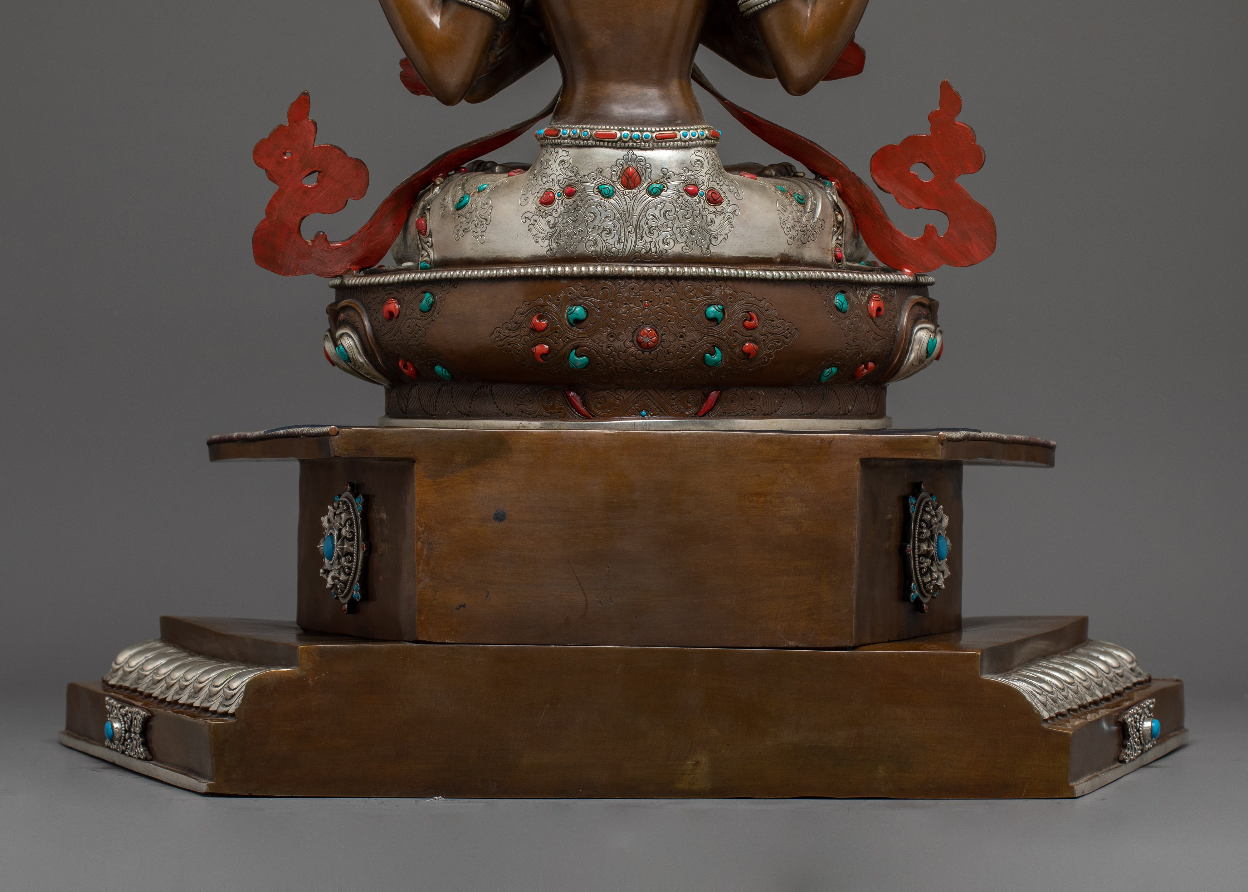 Compassionate Avalokiteshvara "Chenrezig"  Copper Statue | Divine Bodhisattva Being