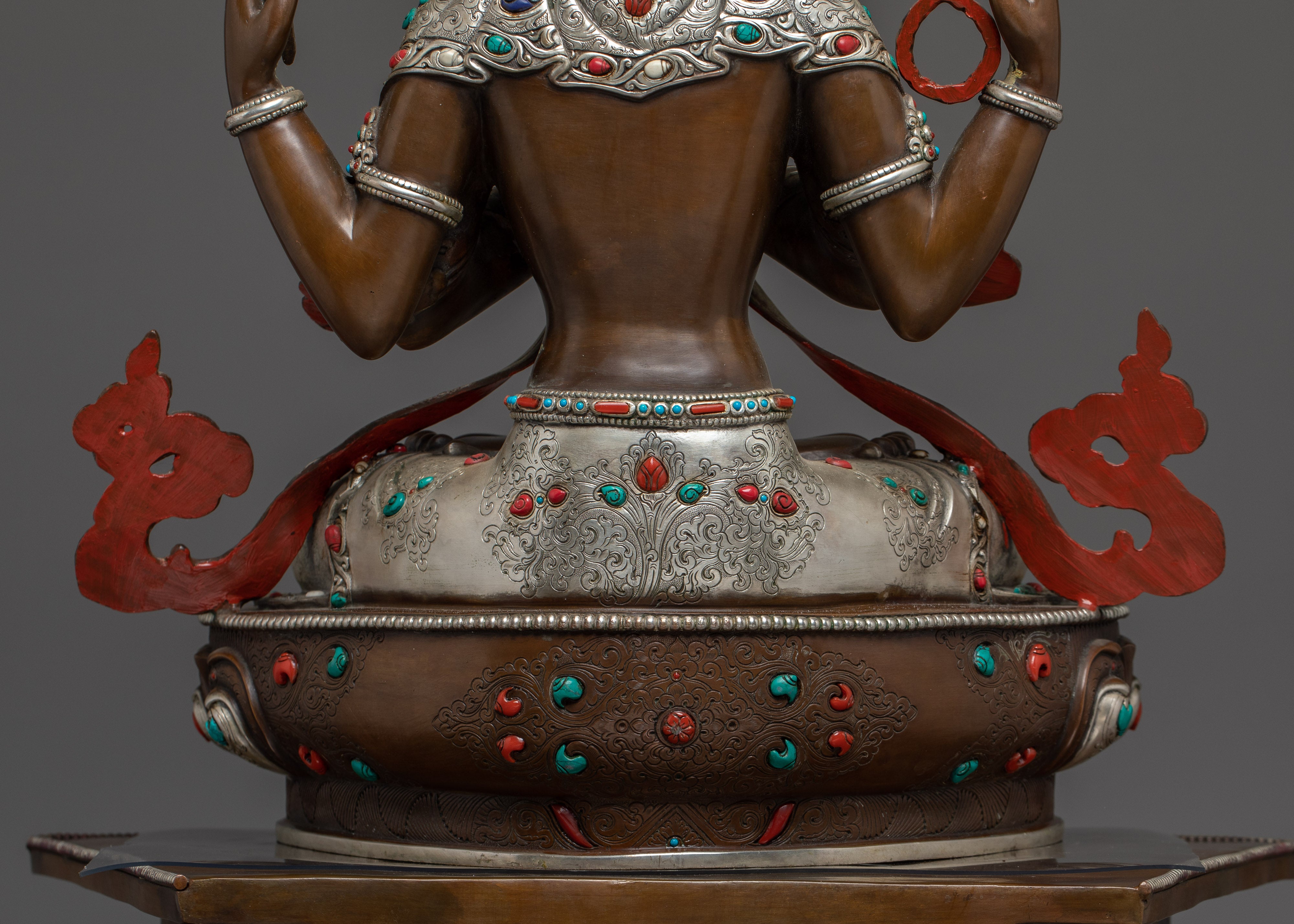 Compassionate Avalokiteshvara "Chenrezig"  Copper Statue | Divine Bodhisattva Being