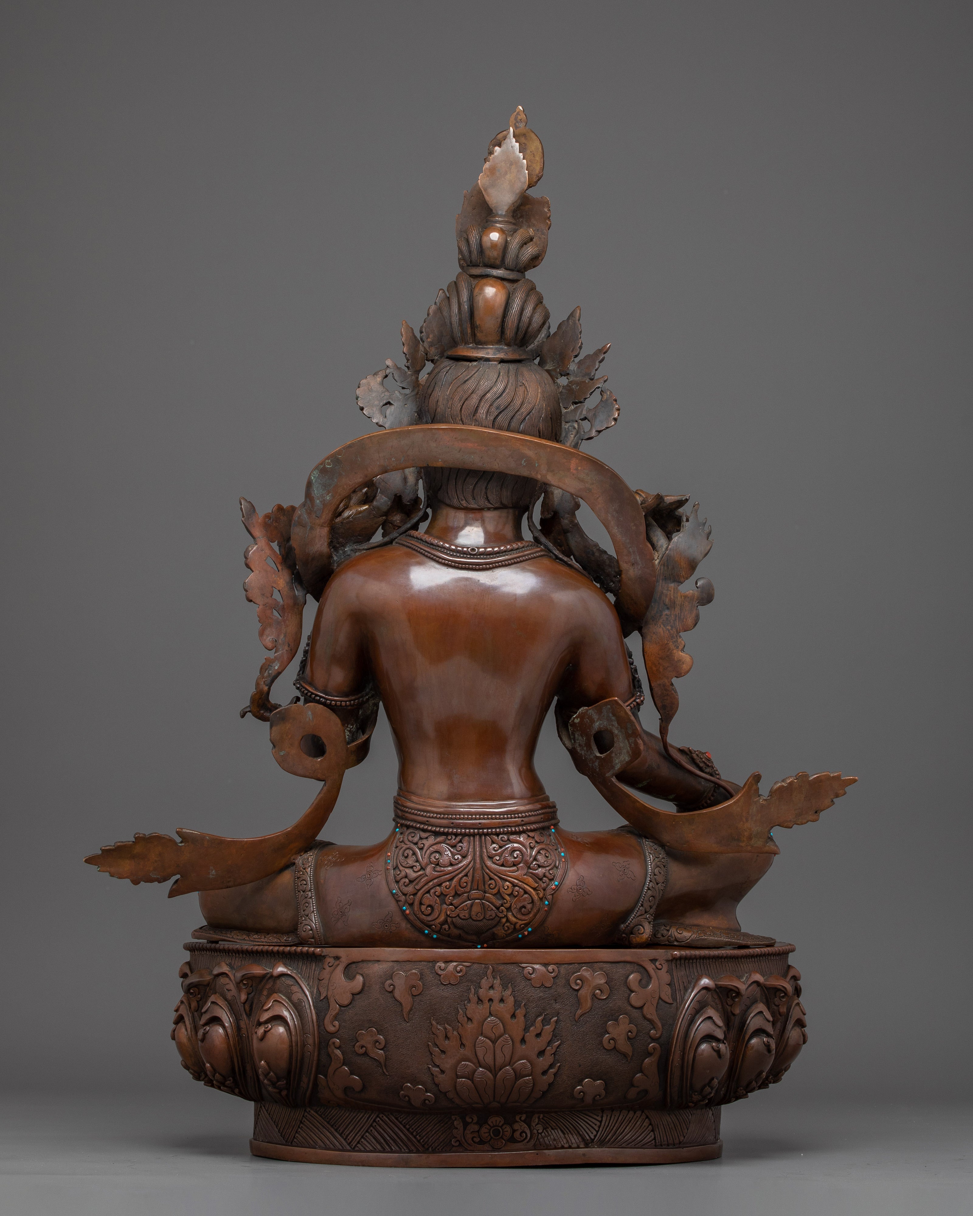 Green Tara Art, Peaceful Goddess | Nepali Craftmanship