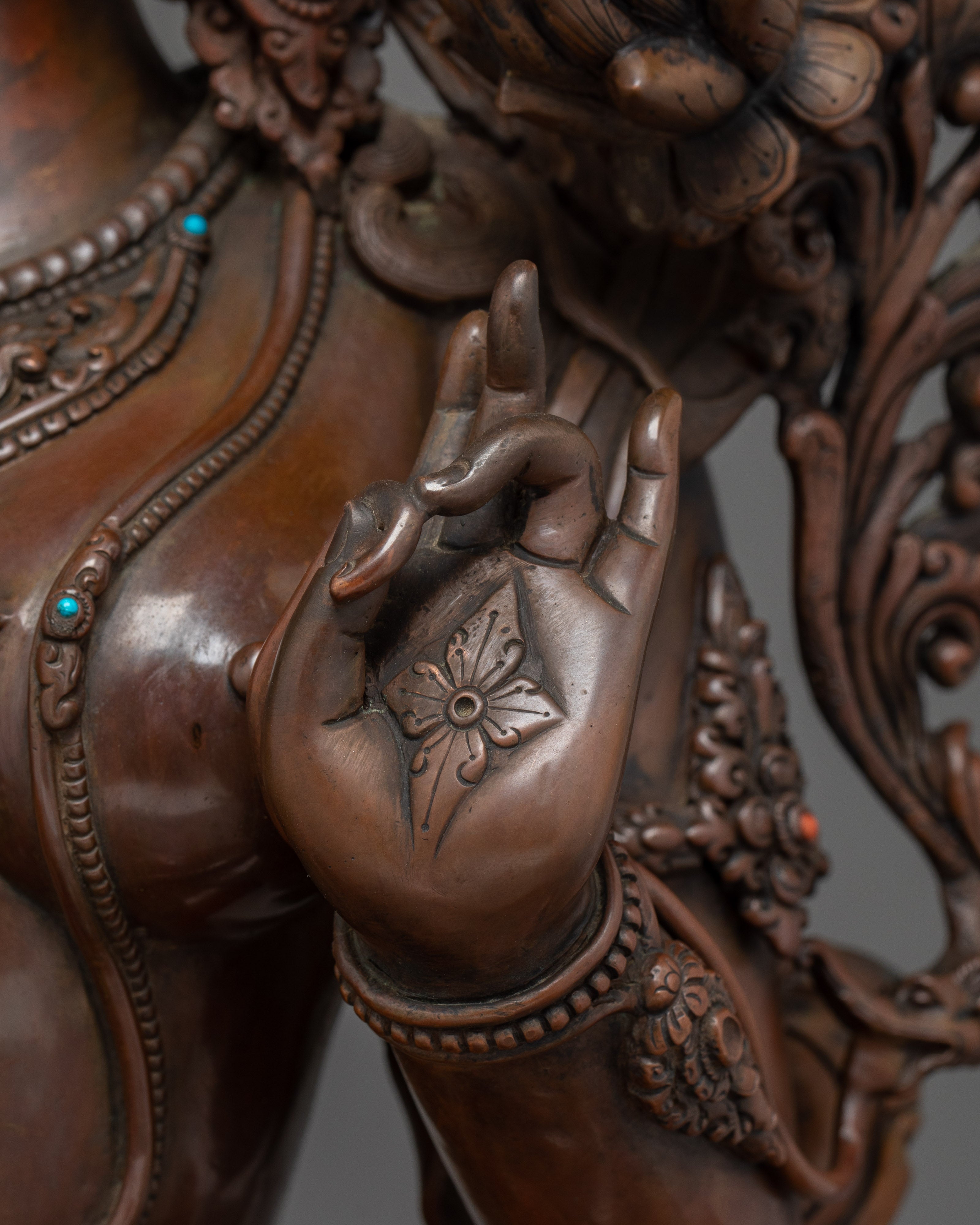 Green Tara Art, Peaceful Goddess | Nepali Craftmanship