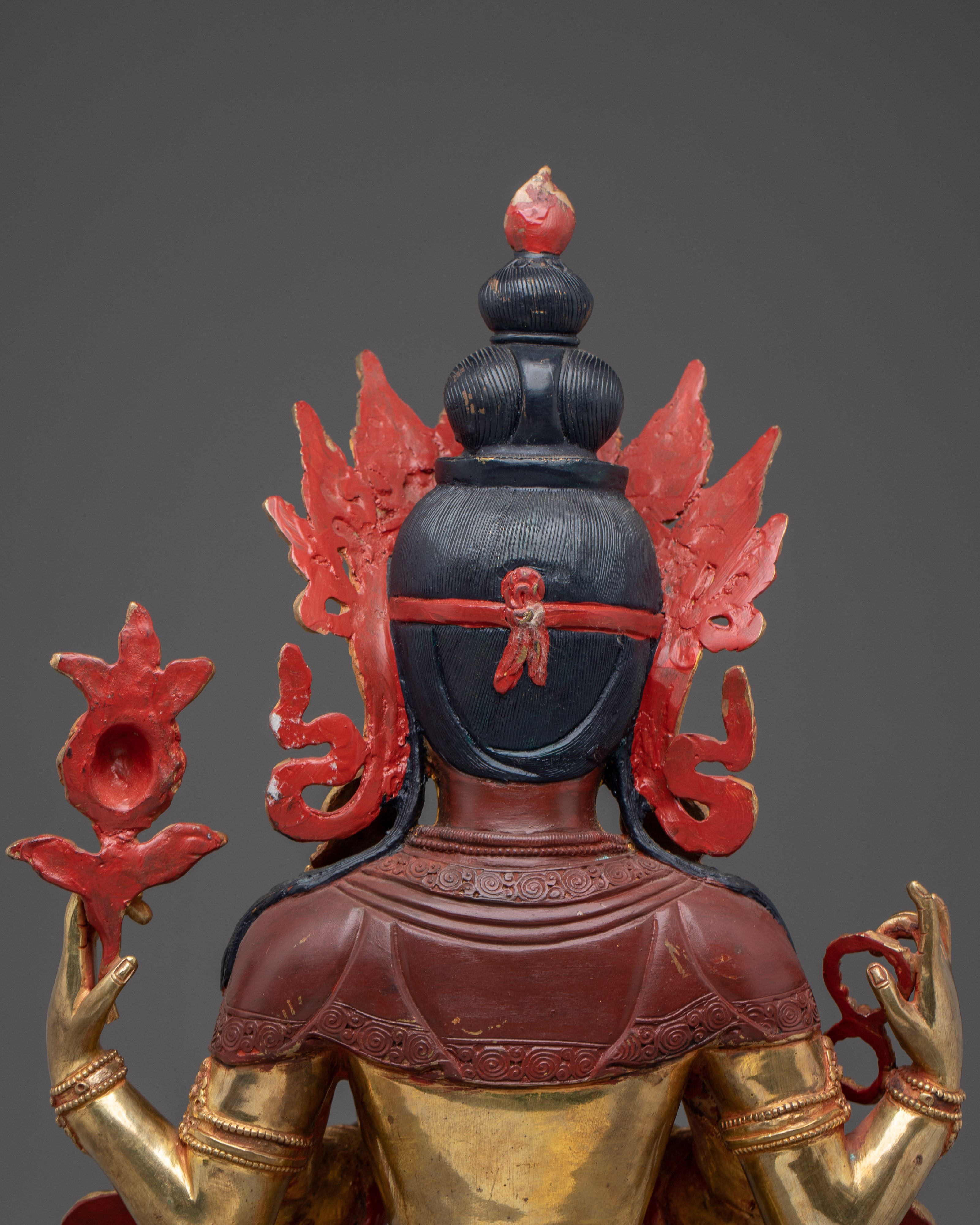 Chenrezig Buddha in 24K Gold-Gilded | Avalokiteshvara, Bodhisattva of Compassion