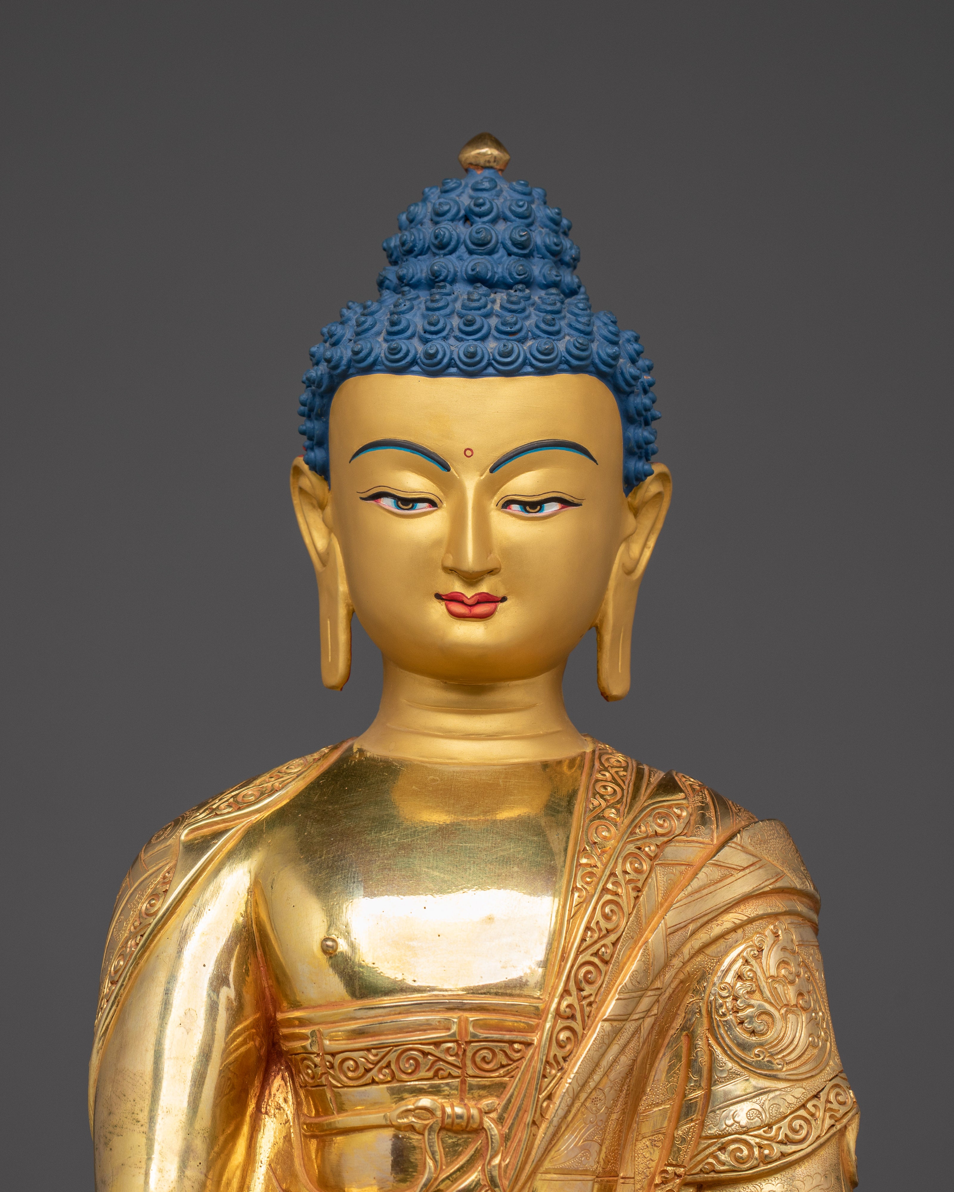 Shakyamuni Buddha Statue for Enlightenment | Buddhist Art for Altar and Meditation