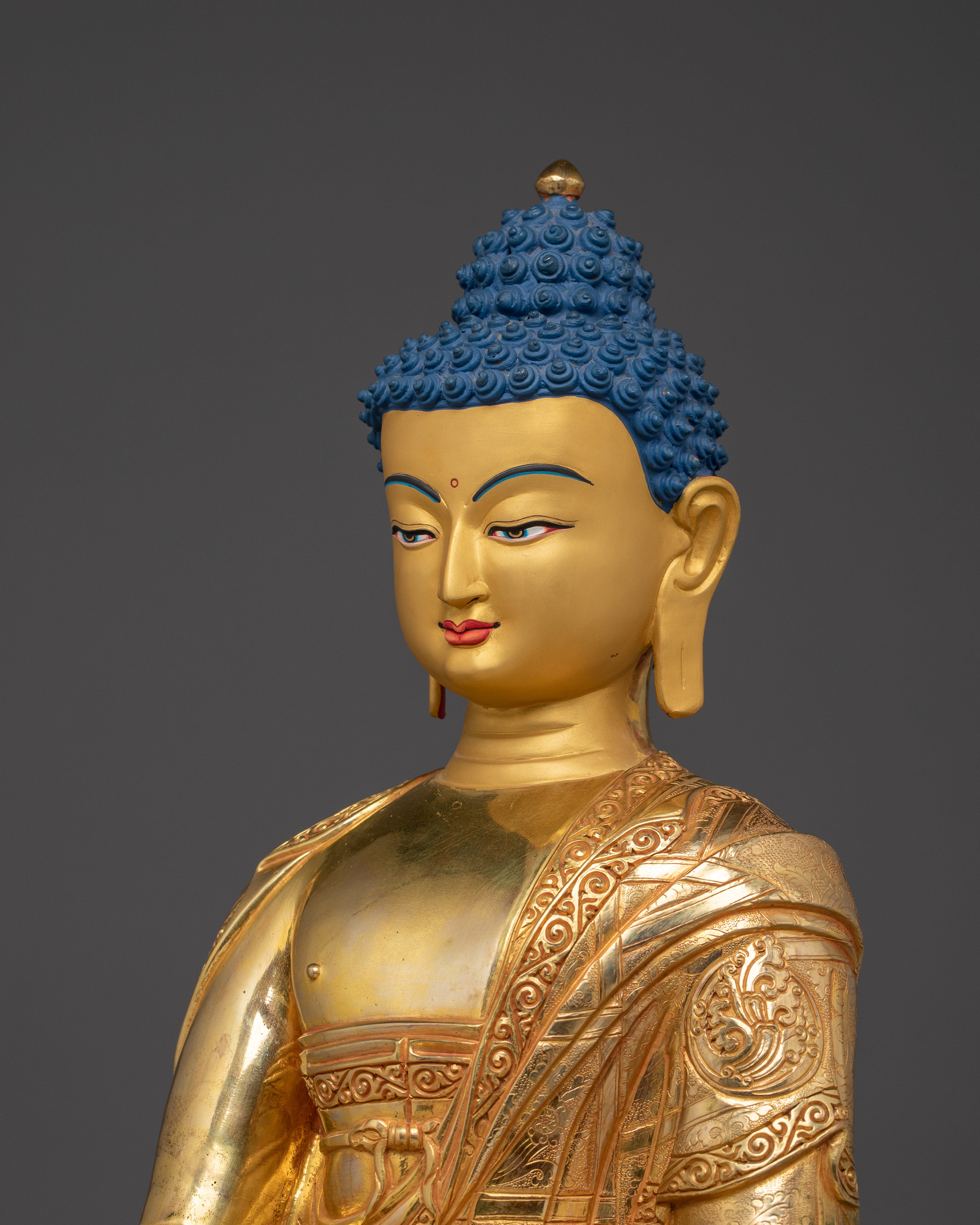 Shakyamuni Buddha Statue for Enlightenment | Buddhist Art for Altar and Meditation