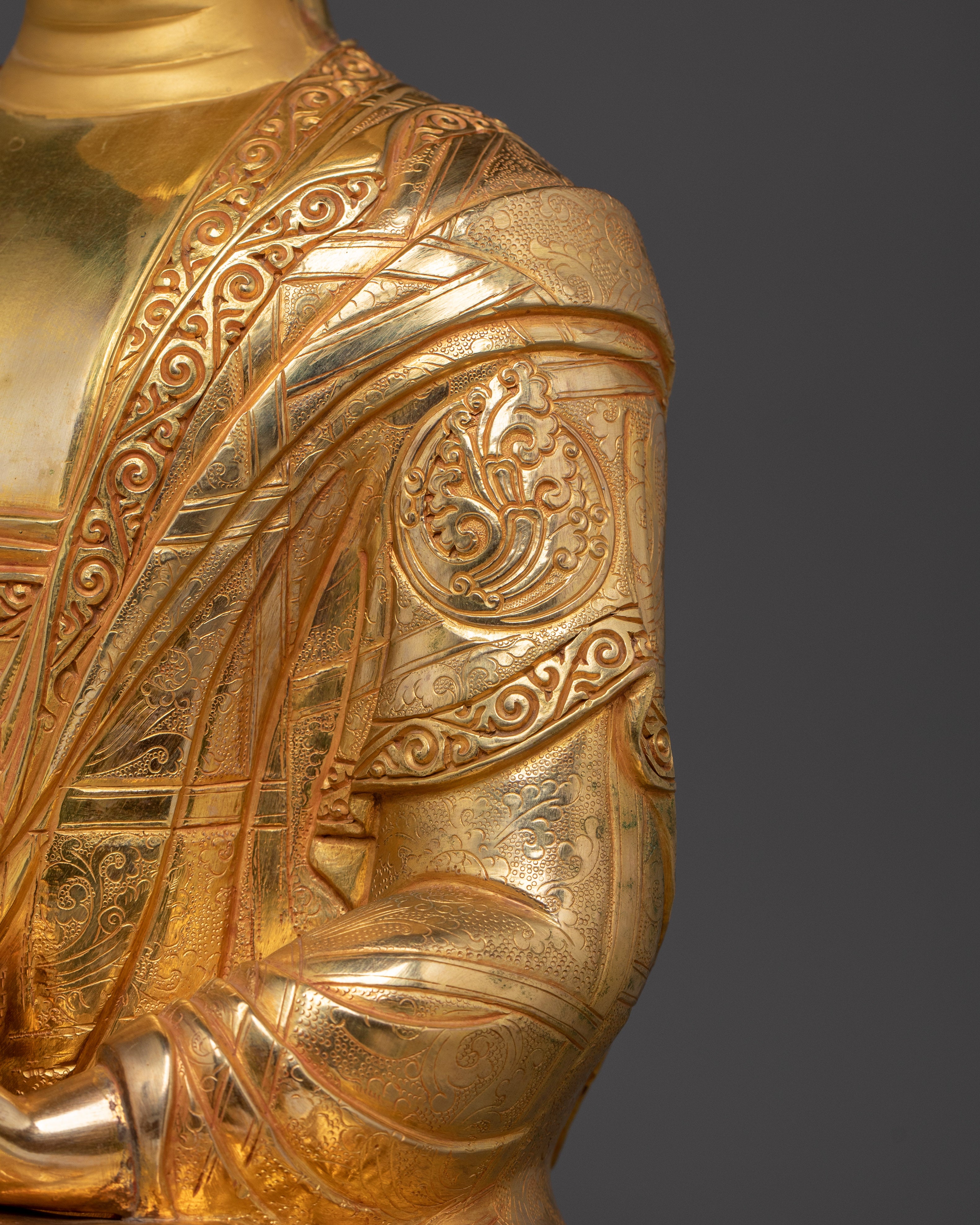 Shakyamuni Buddha Statue for Enlightenment | Buddhist Art for Altar and Meditation