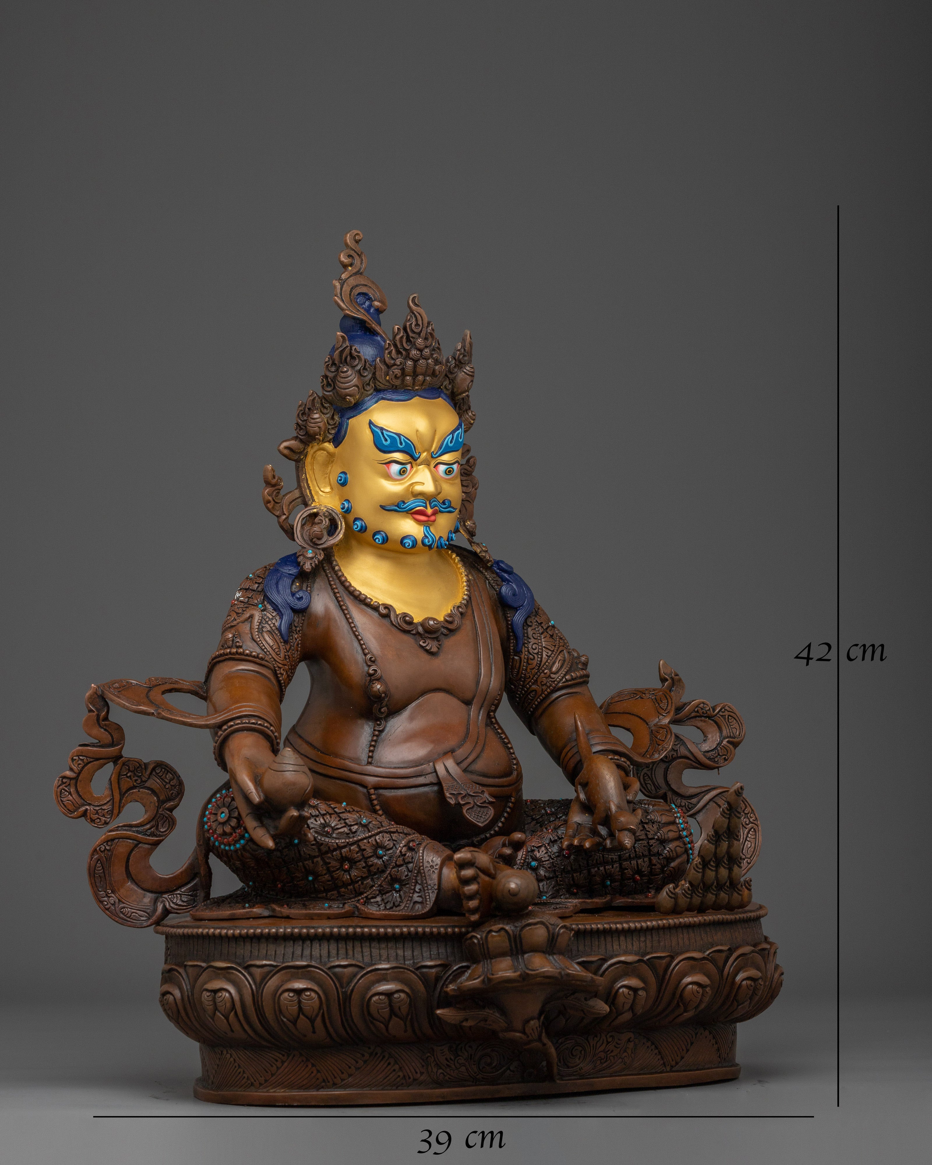 Dzambhala Statue: Buddhist Wealth Symbol 