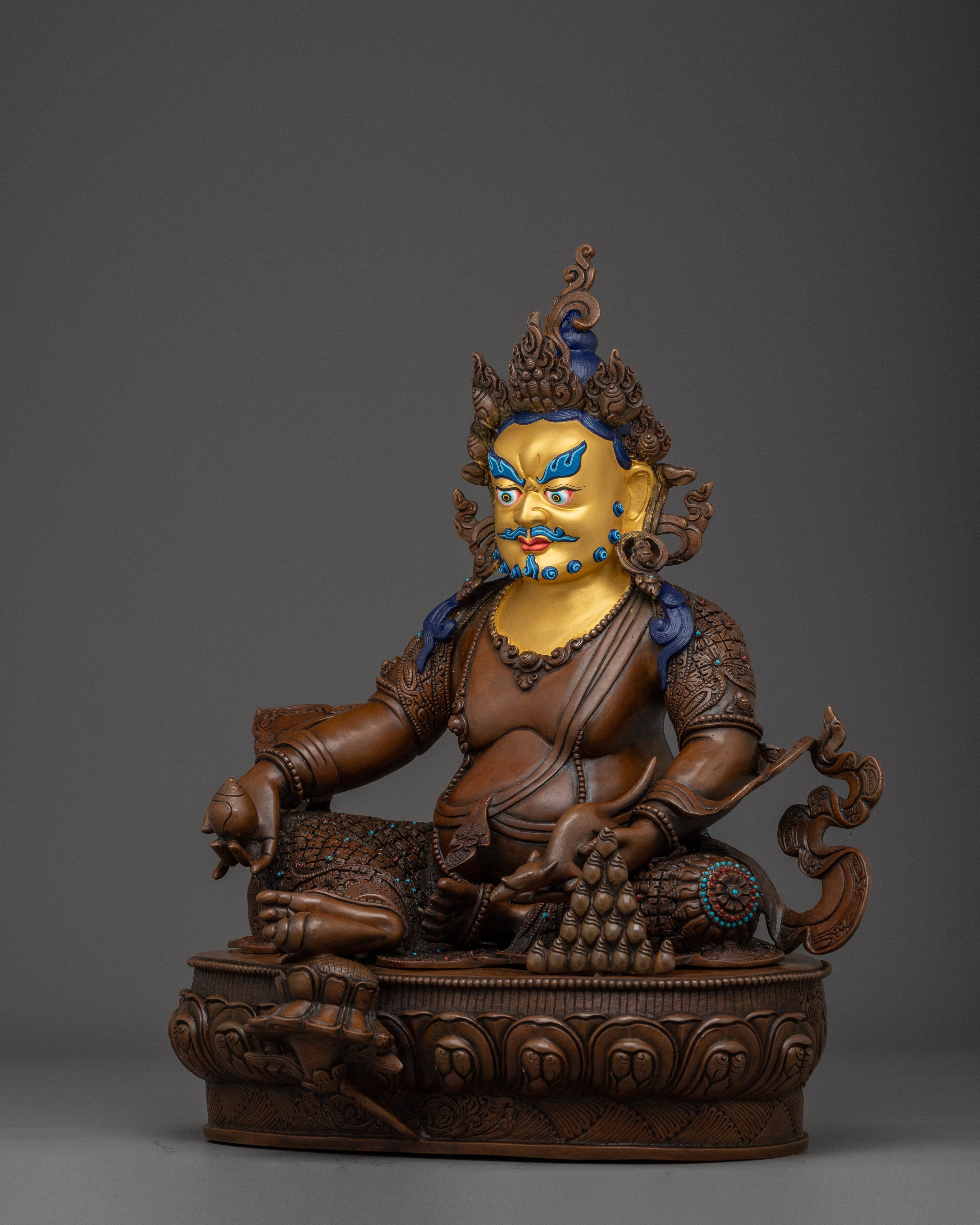 Dzambhala Statue: Buddhist Wealth Symbol