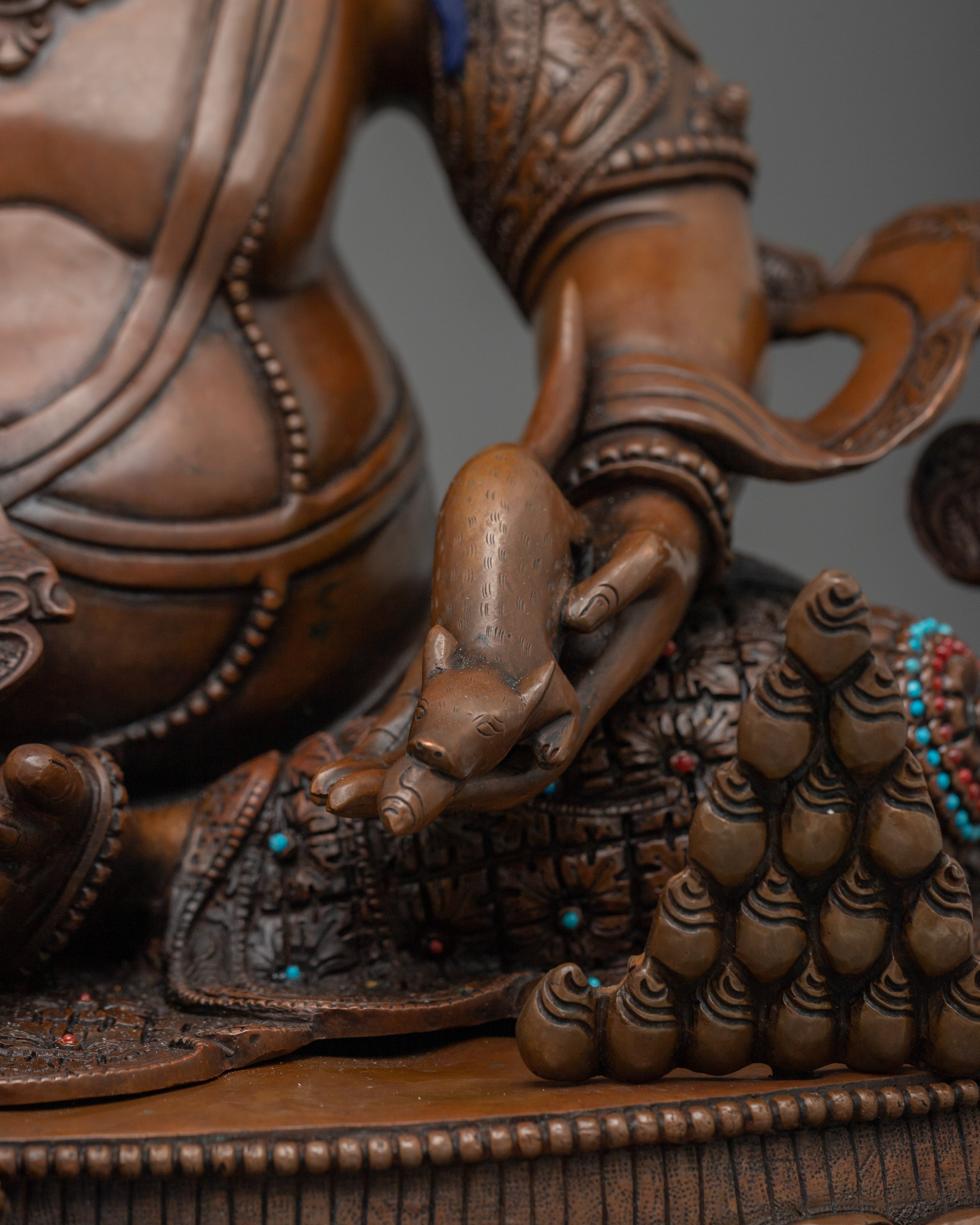 Dzambhala Statue: Buddhist Wealth Symbol