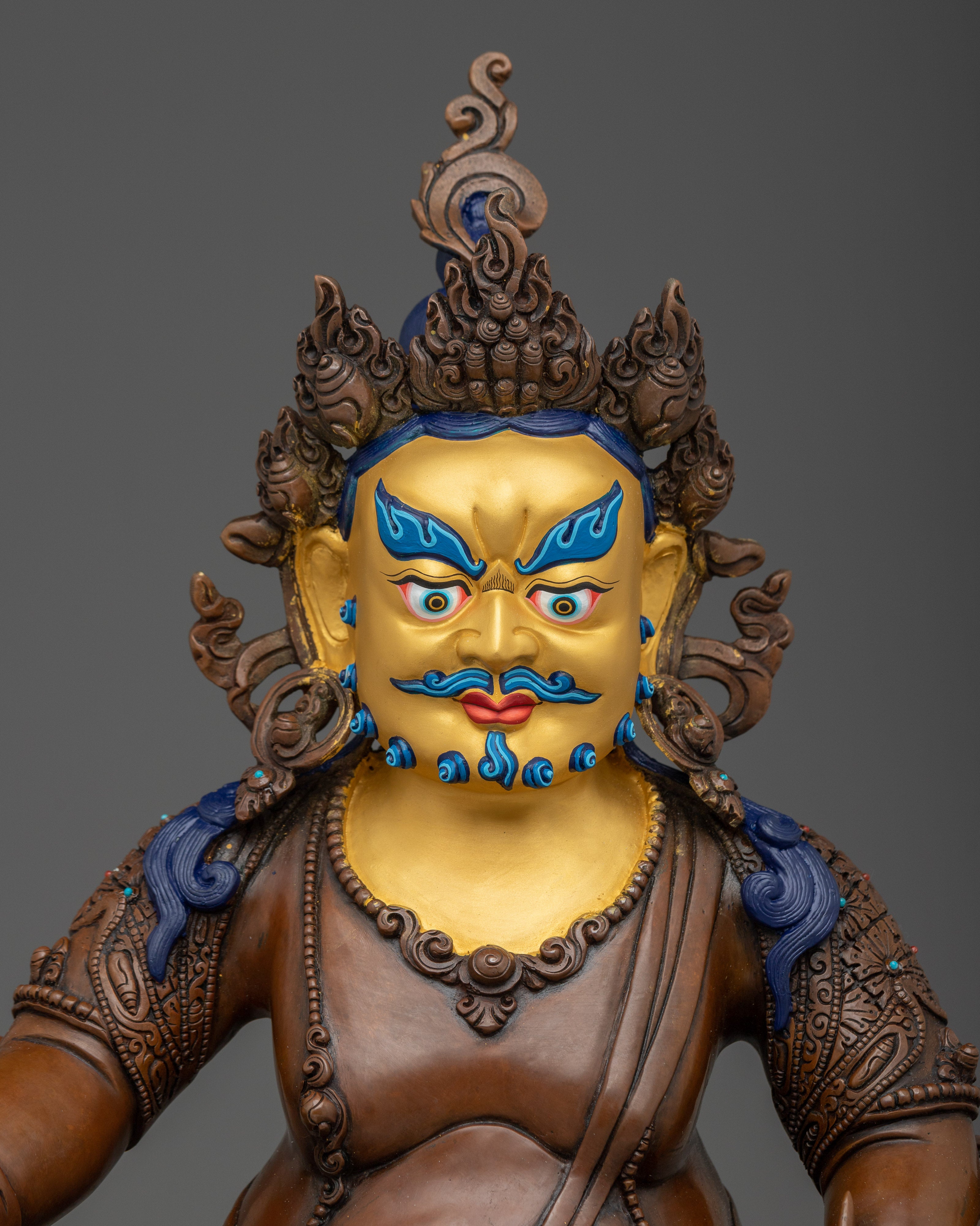 Dzambhala Statue: Buddhist Wealth Symbol