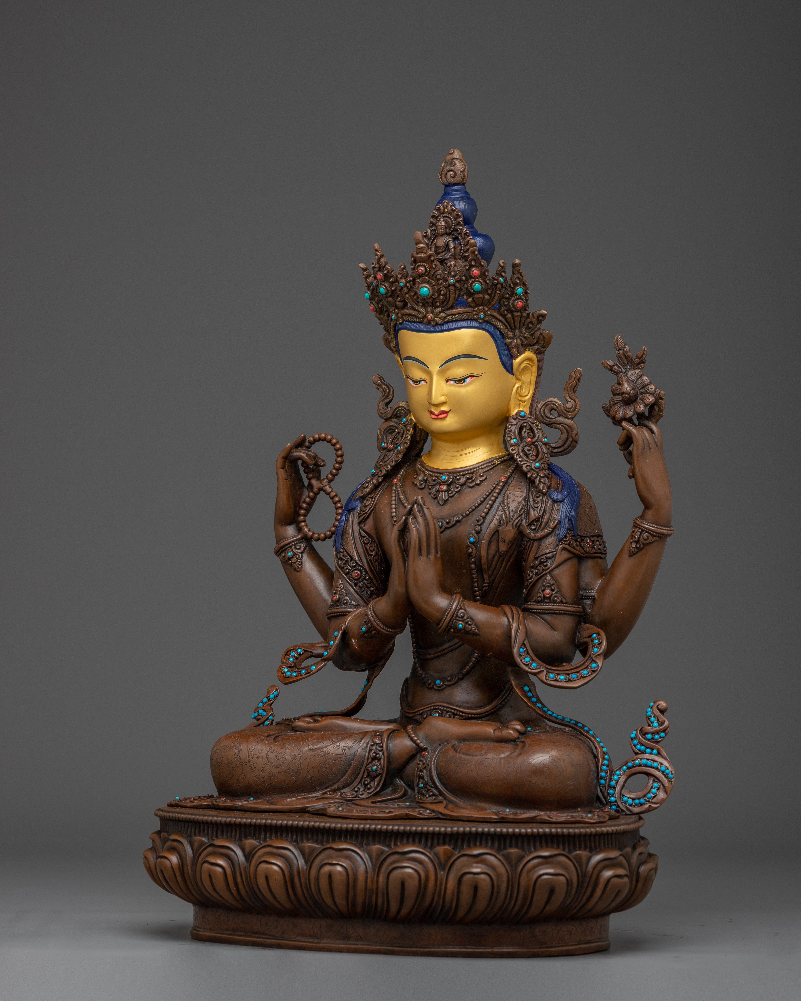 Chenrezig Statue: Infinite Compassion Bodhisattva