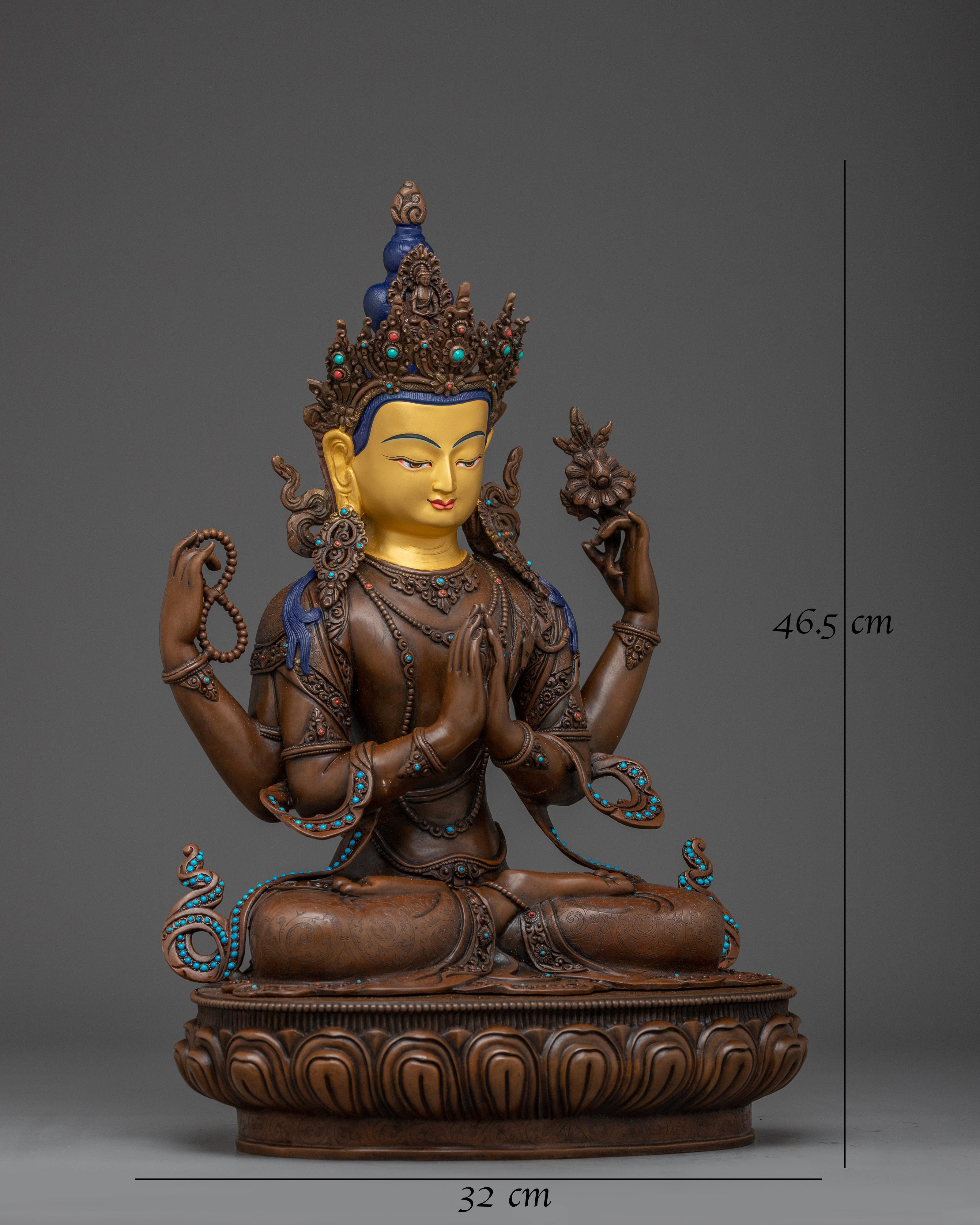 Chenrezig Statue: Infinite Compassion Bodhisattva