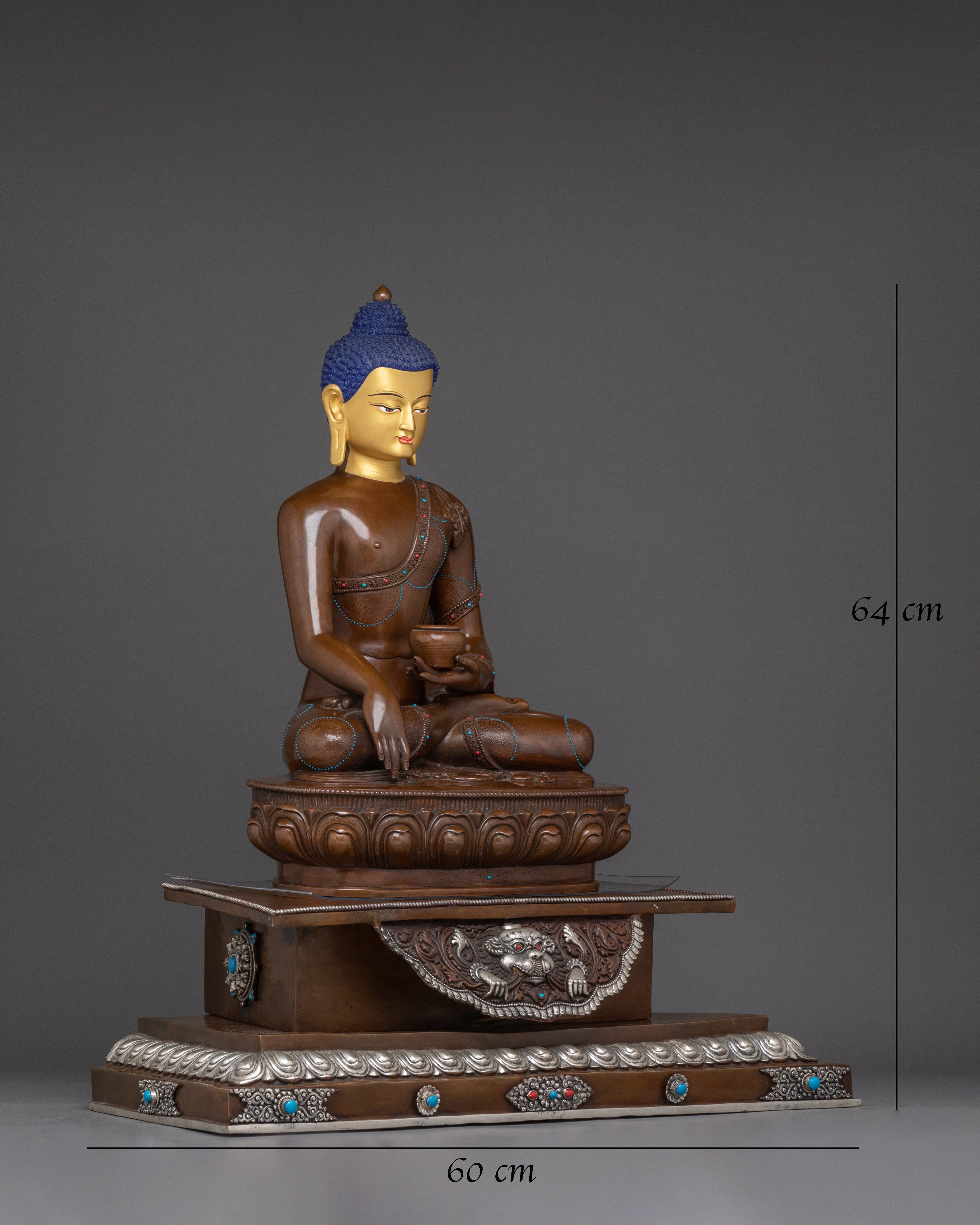  Shakyamuni Buddha for Enlightenment with Turquoise