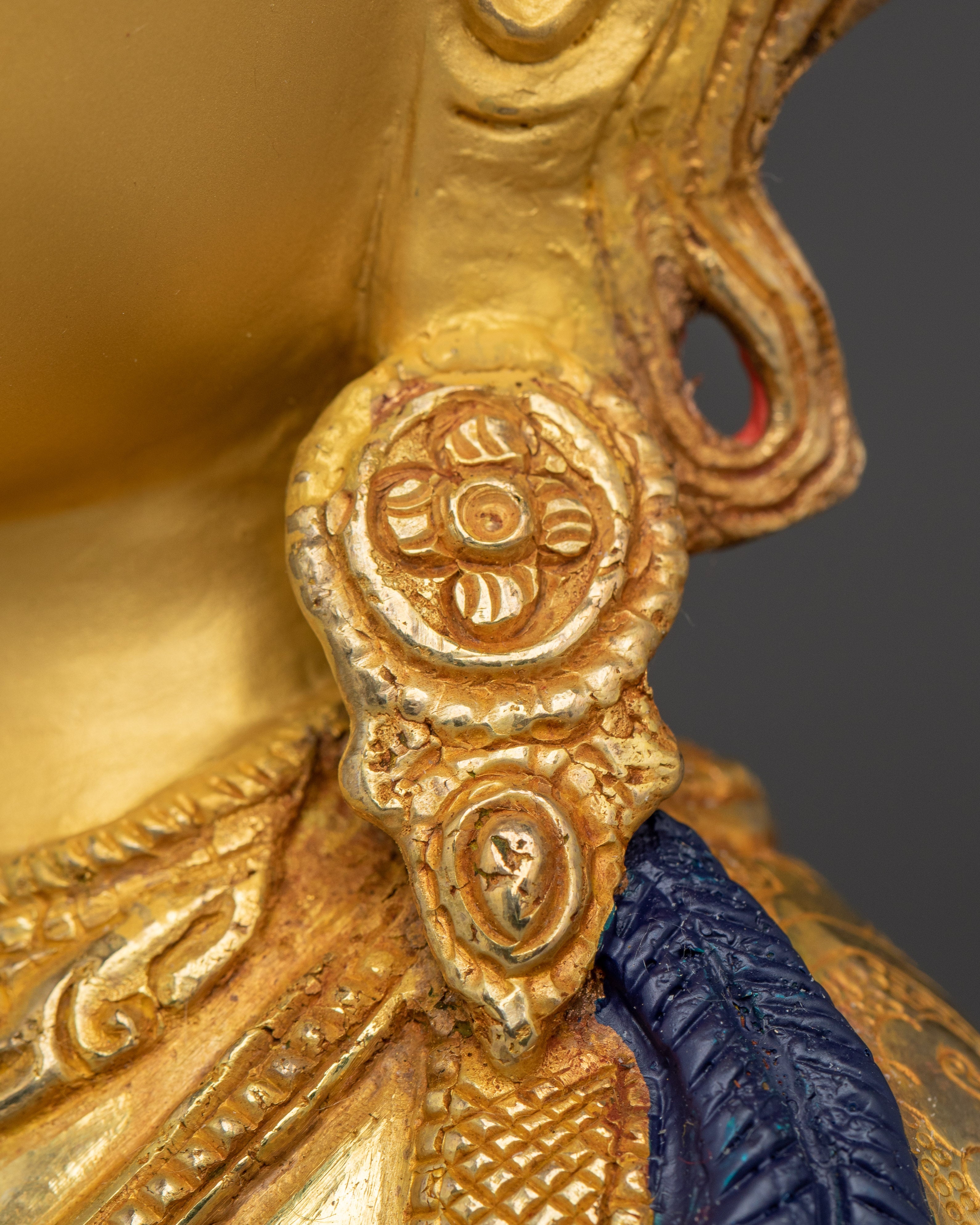 Golden Amitayus Sculpture | Himalayan Crafted Icon for Healing