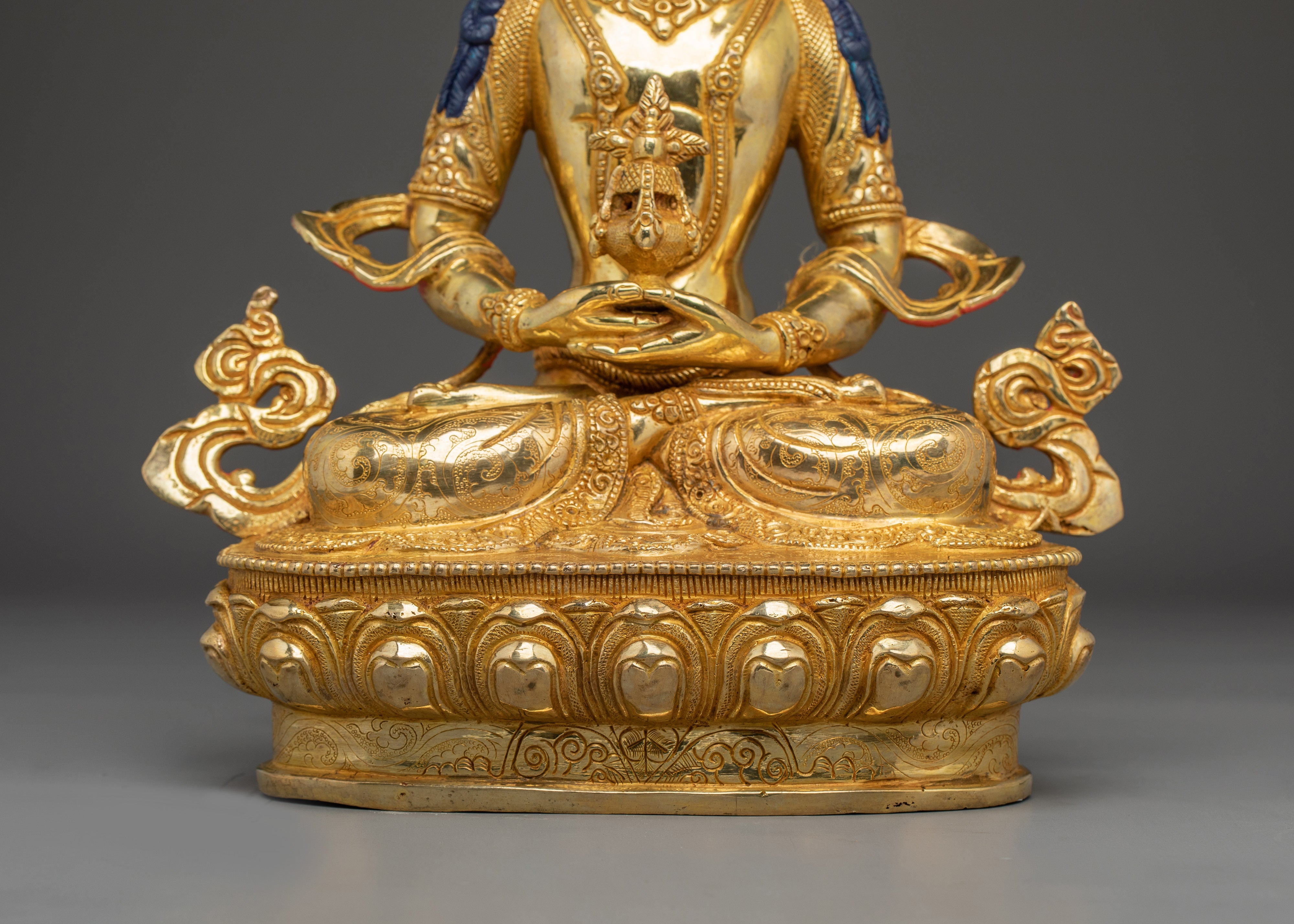 Golden Amitayus Sculpture | Himalayan Crafted Icon for Healing