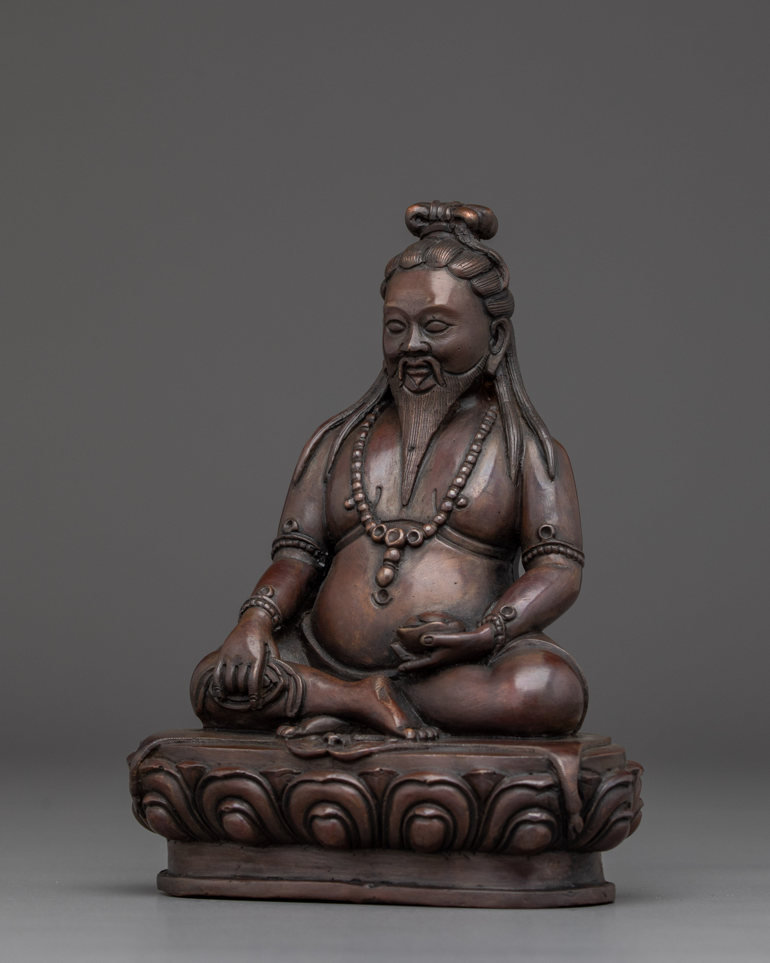 Copper Tangtong Gyalpo Statue