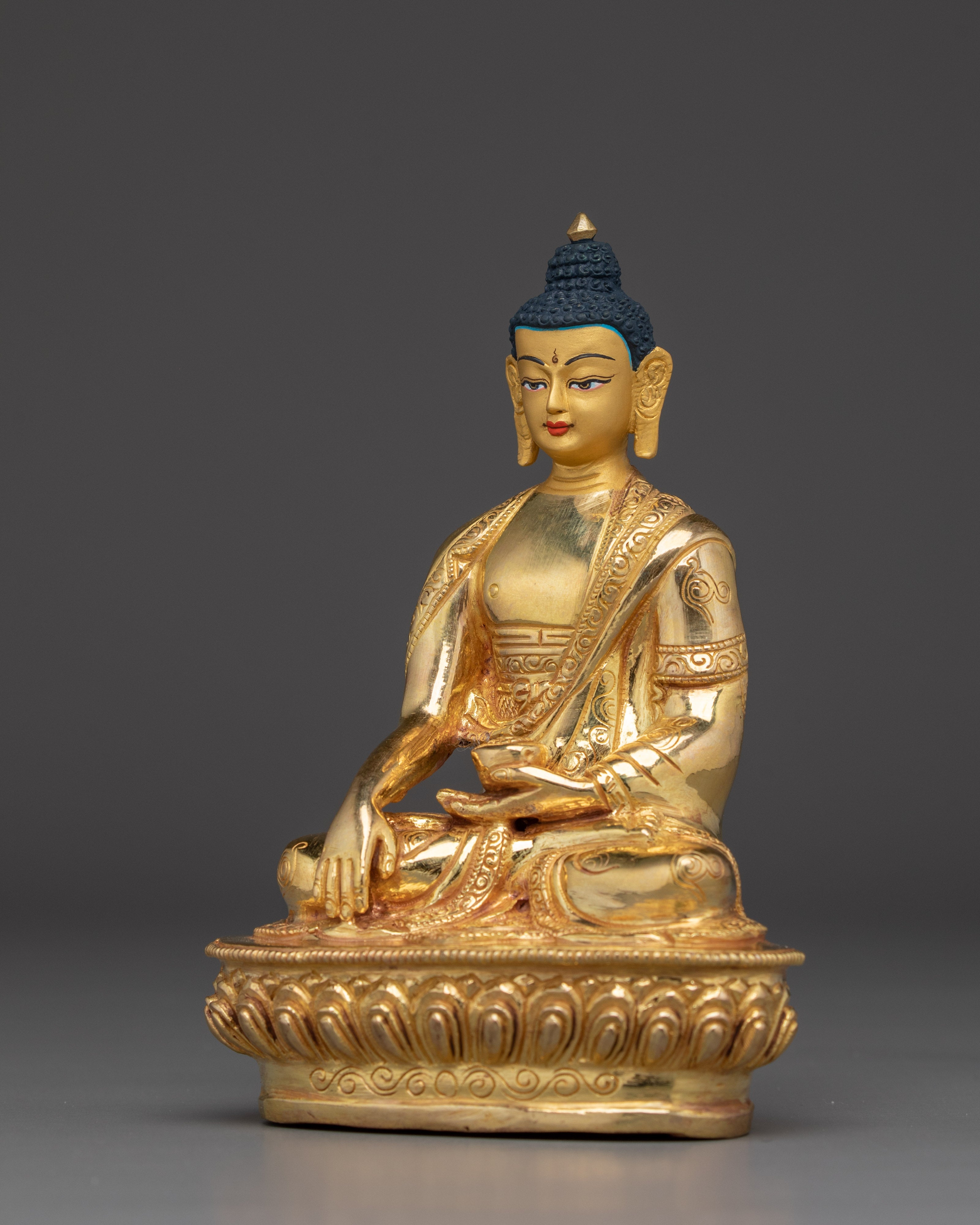 Enlightened Sage Icon Shakyamuni Buddha | Himalayan Artwork for Spiritual Guidance