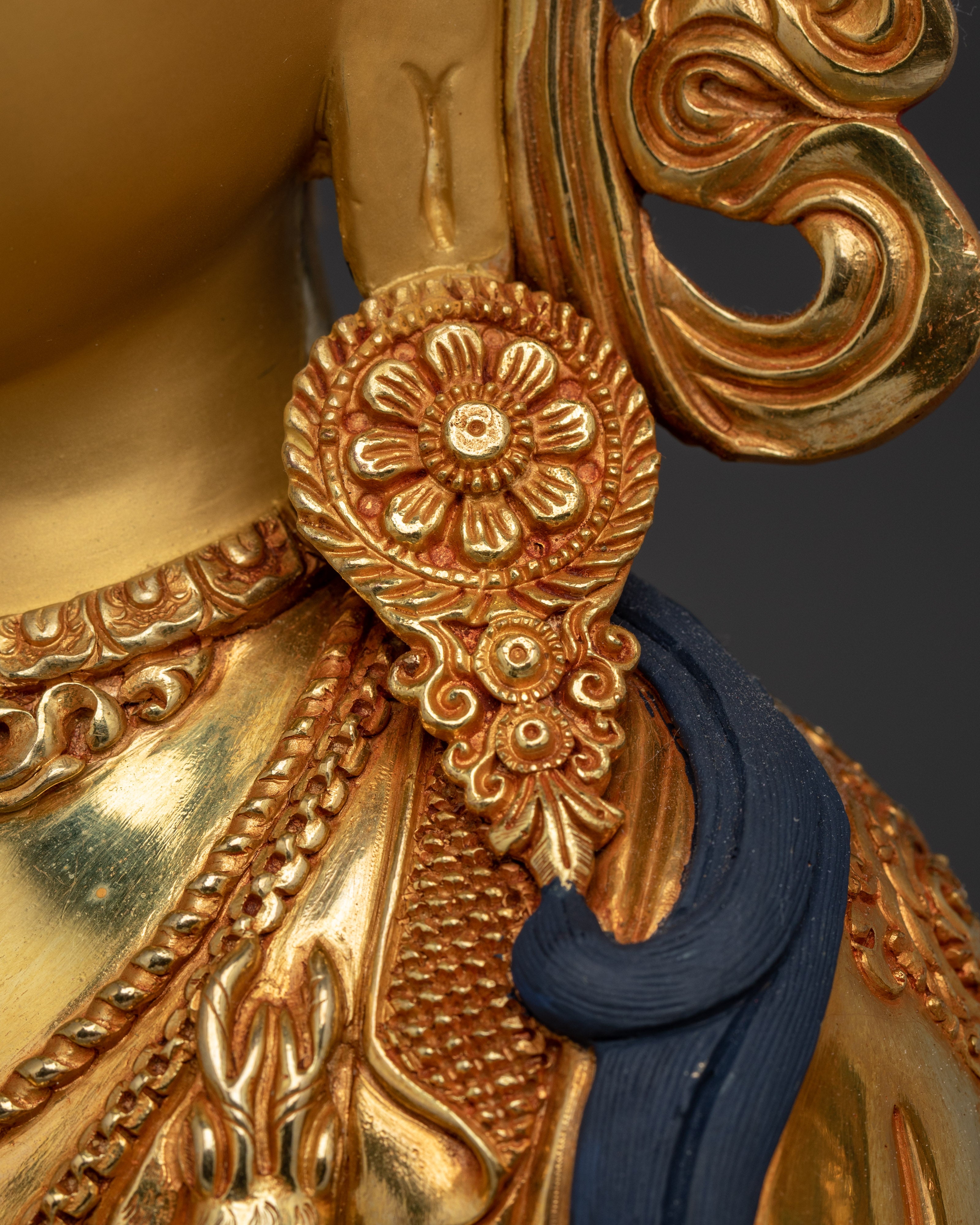 Spiritual Decor Chenrezig Art | Handmade Nepali Sculpture