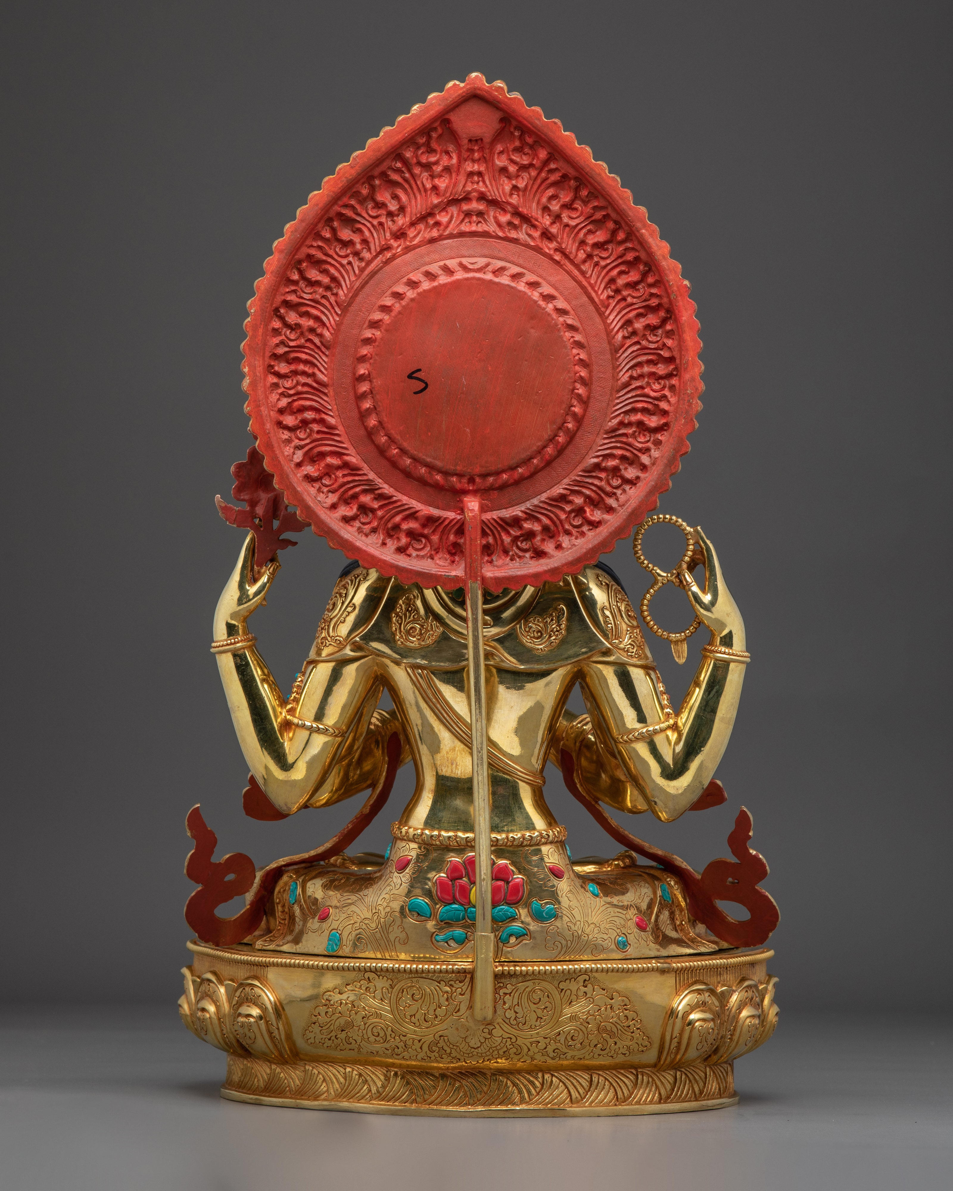 Spiritual Decor Chenrezig Art | Handmade Nepali Sculpture