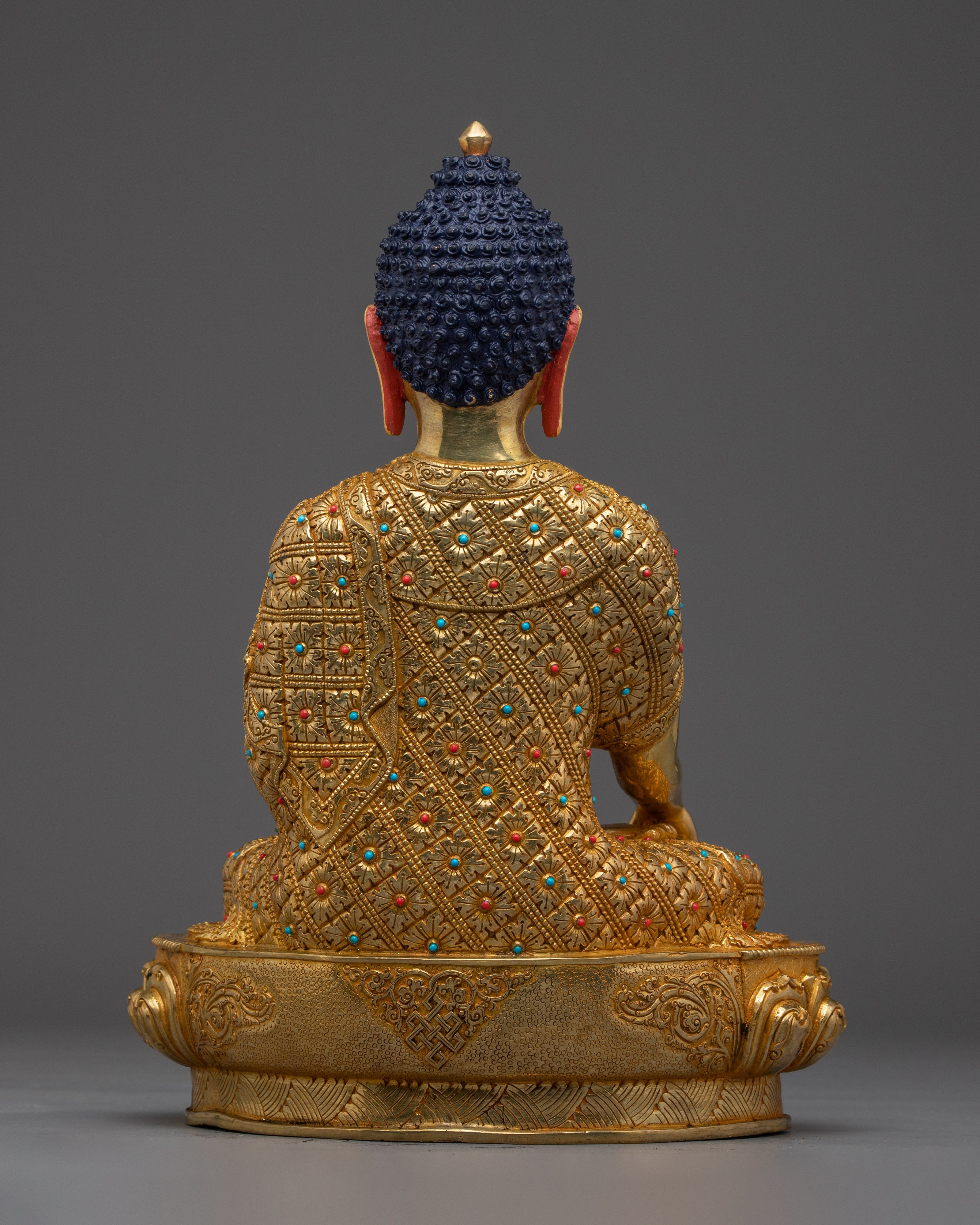 Enlightened Golden Shakyamuni Buddha Art | Mindfulness Sculpture