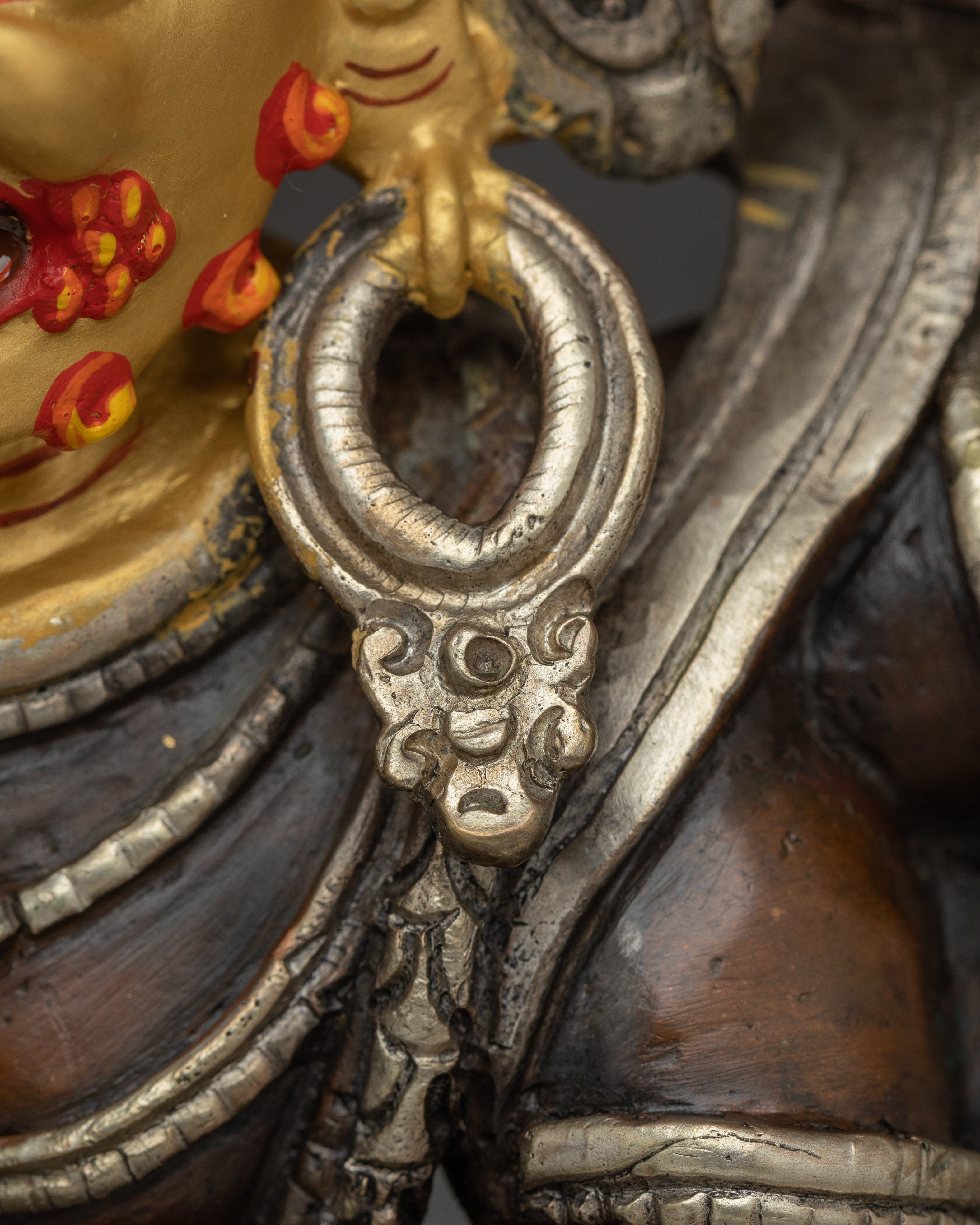 Six Armed Mahakala Statue: Buddhist Protector Deity