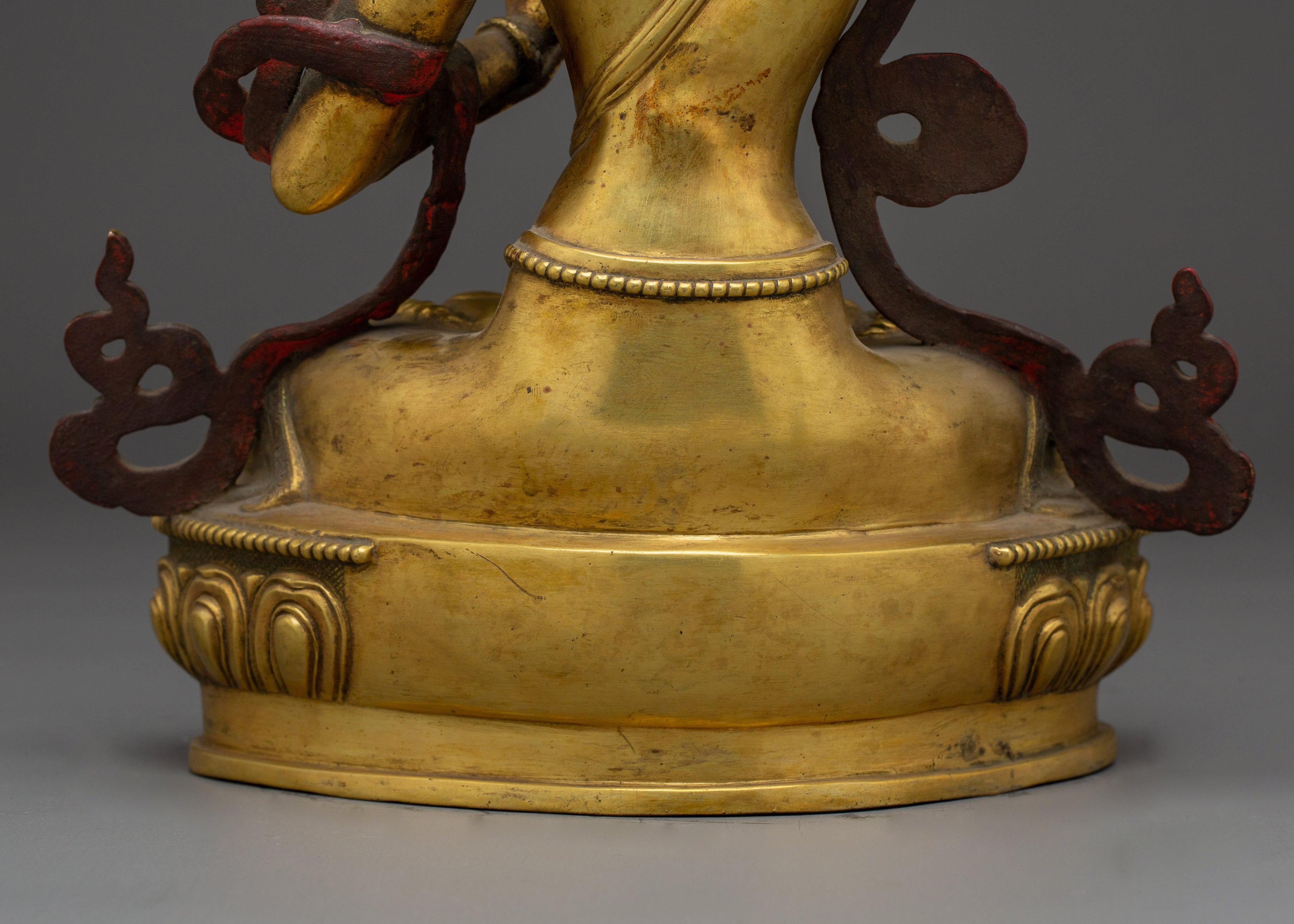 Tibetan Bodhisattva Manjushri Handmade Art | Buddhist Spiritual Decor