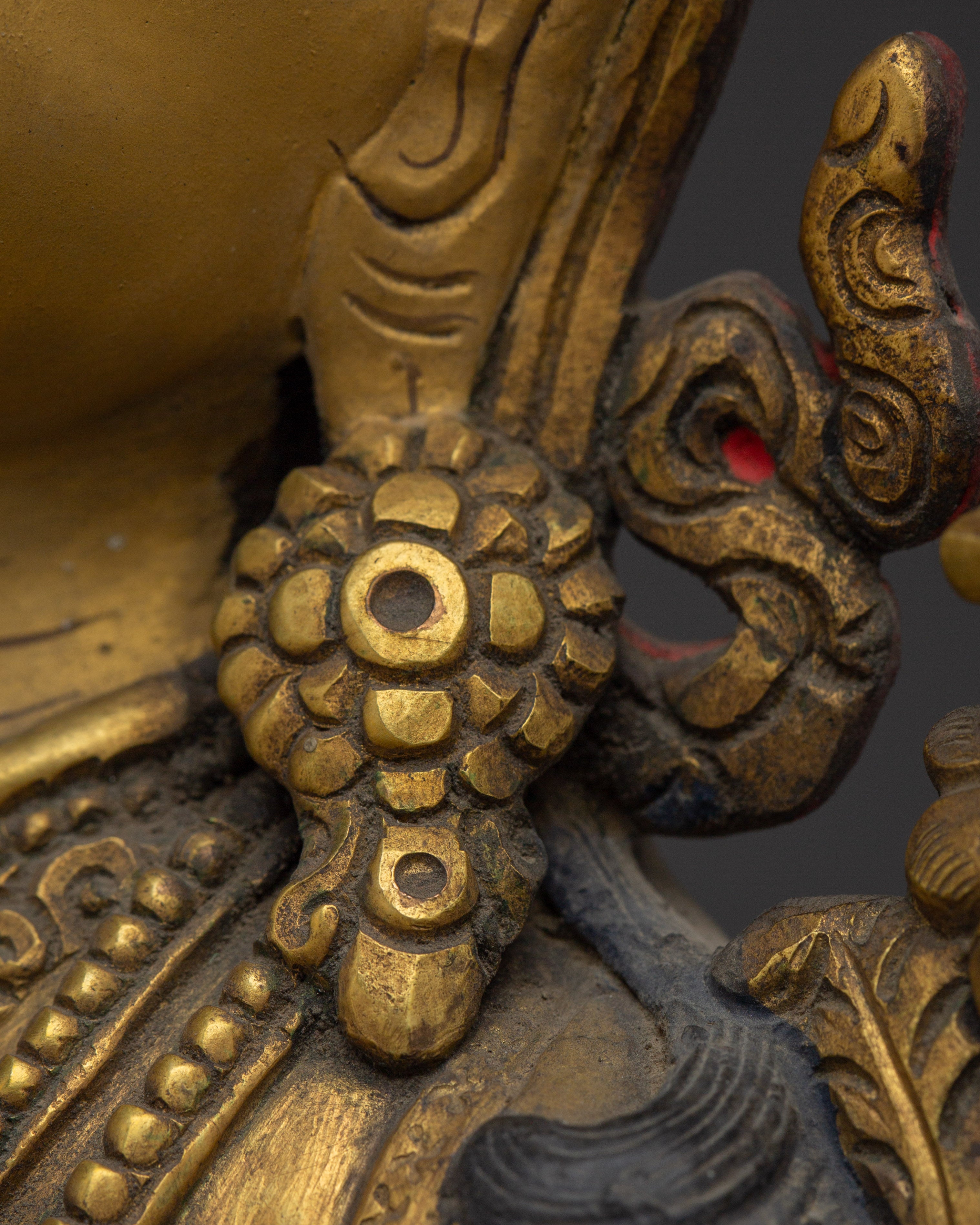 Tibetan Bodhisattva Manjushri Handmade Art | Buddhist Spiritual Decor