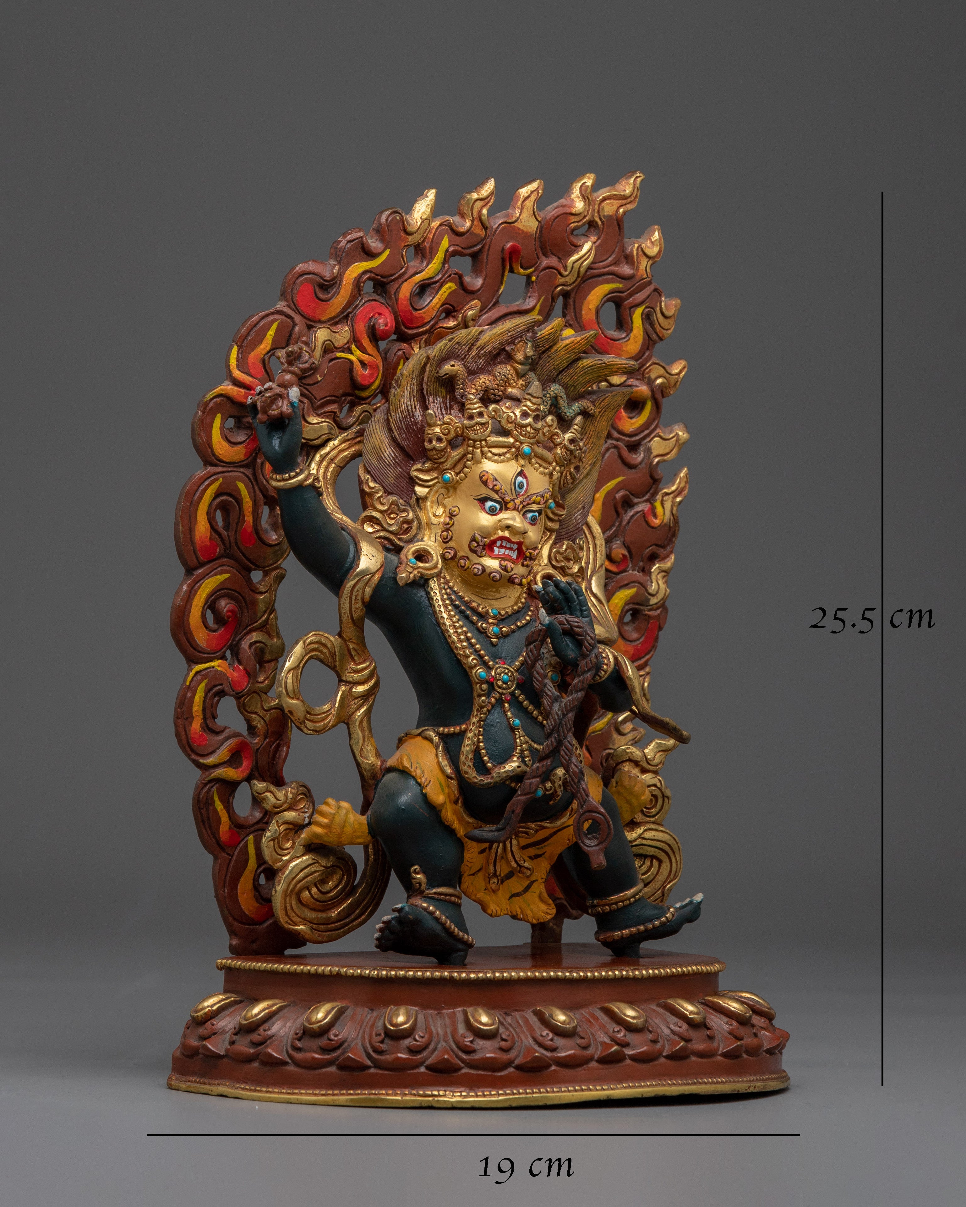Vajrapani Colorful Copper Statue