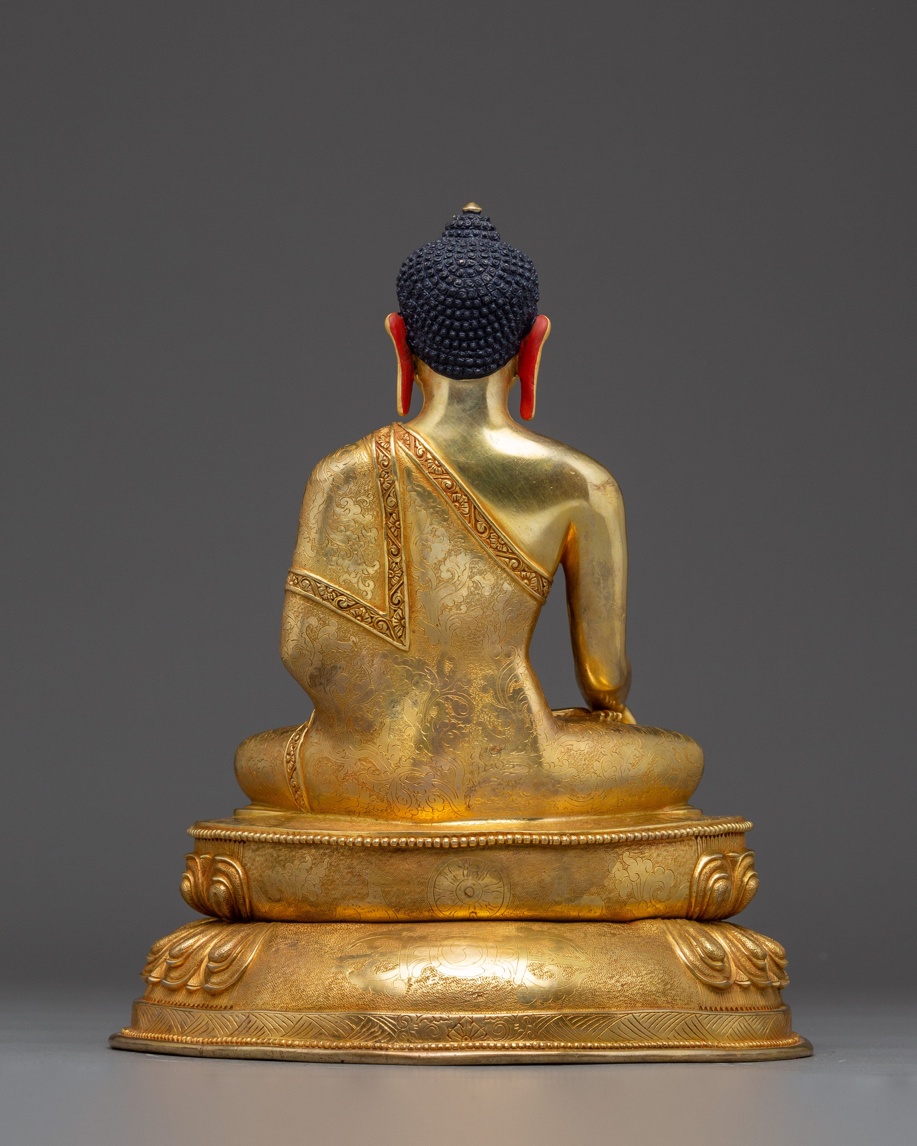 Shakyamuni Buddha with Gold Gilding | Ideal for meditation, spiritual practice