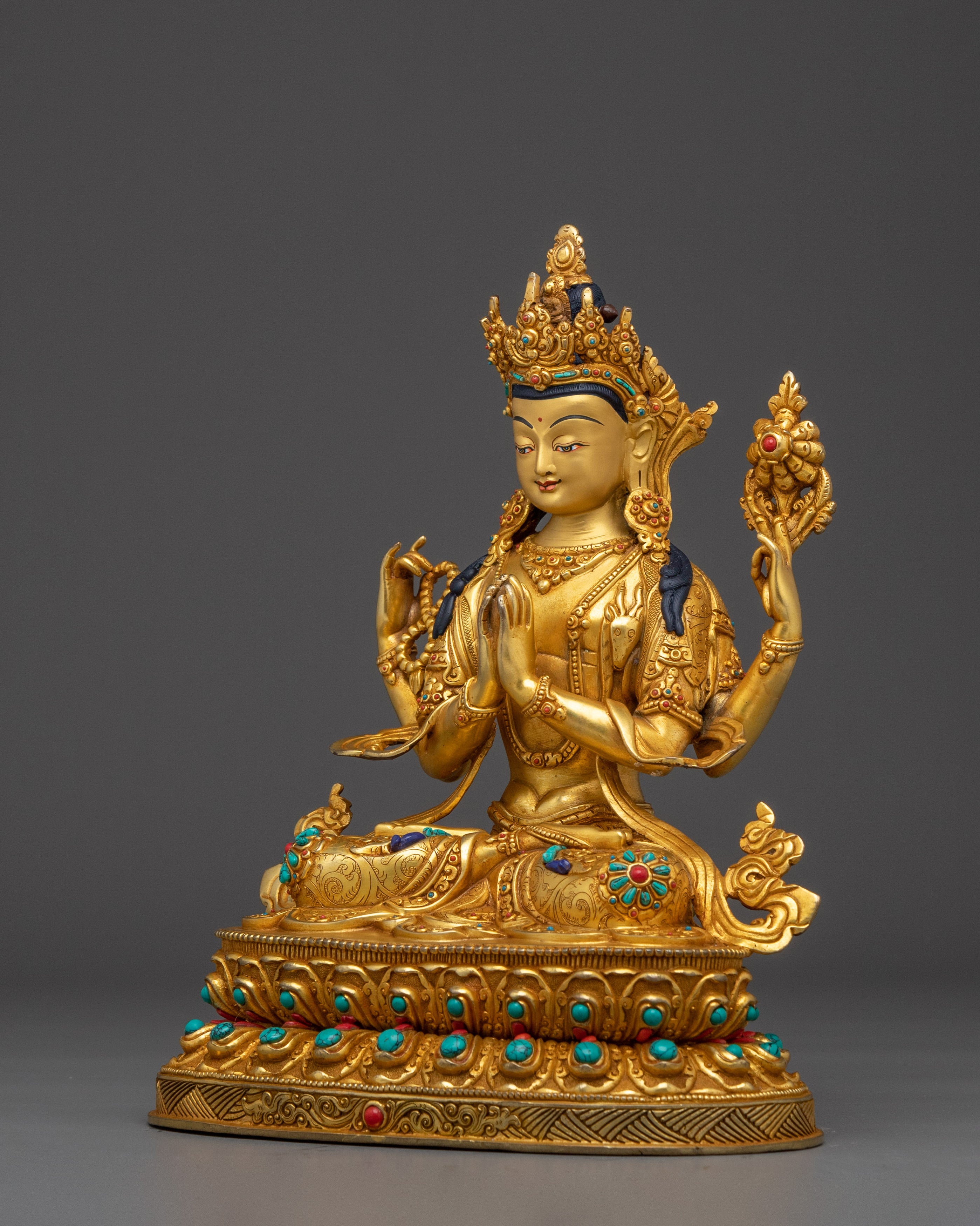Vajrayana Chenrezig Figure | Bodhisattva of Infinite Compassion