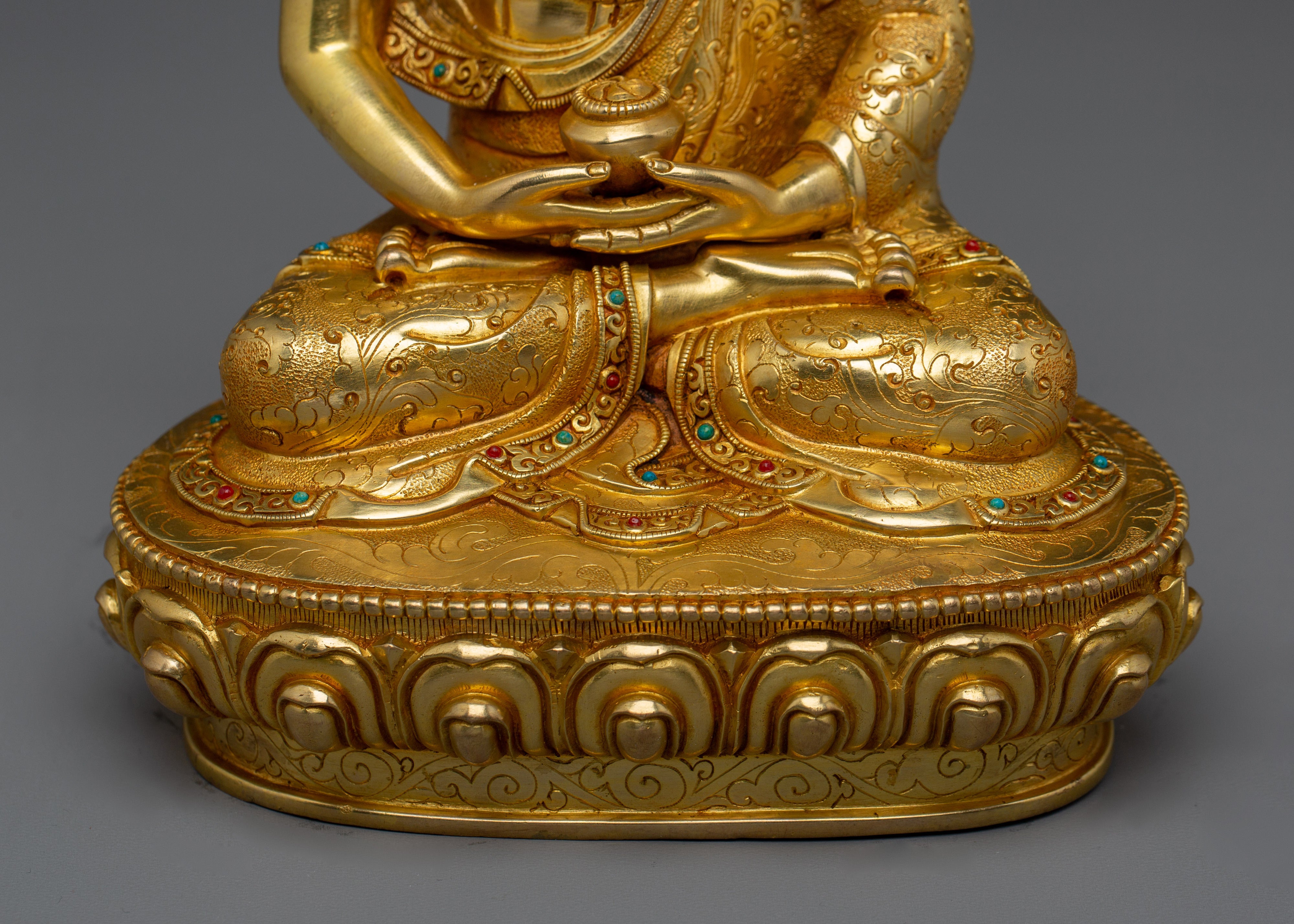 Amitabha, Peaceful Buddha Icon | Nepali Handcrafted Artwork