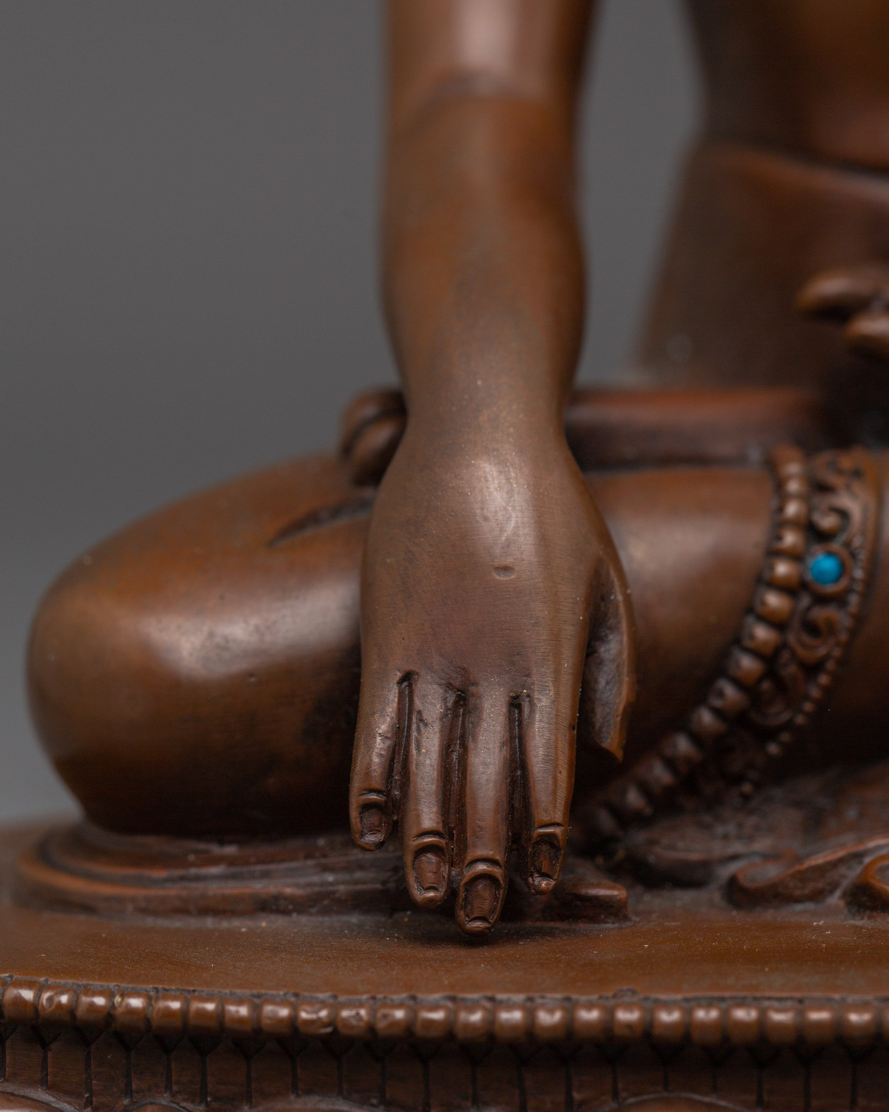 Oxidized copper Shakyamuni Buddha statue for Meditation | Spiritual Home Decor