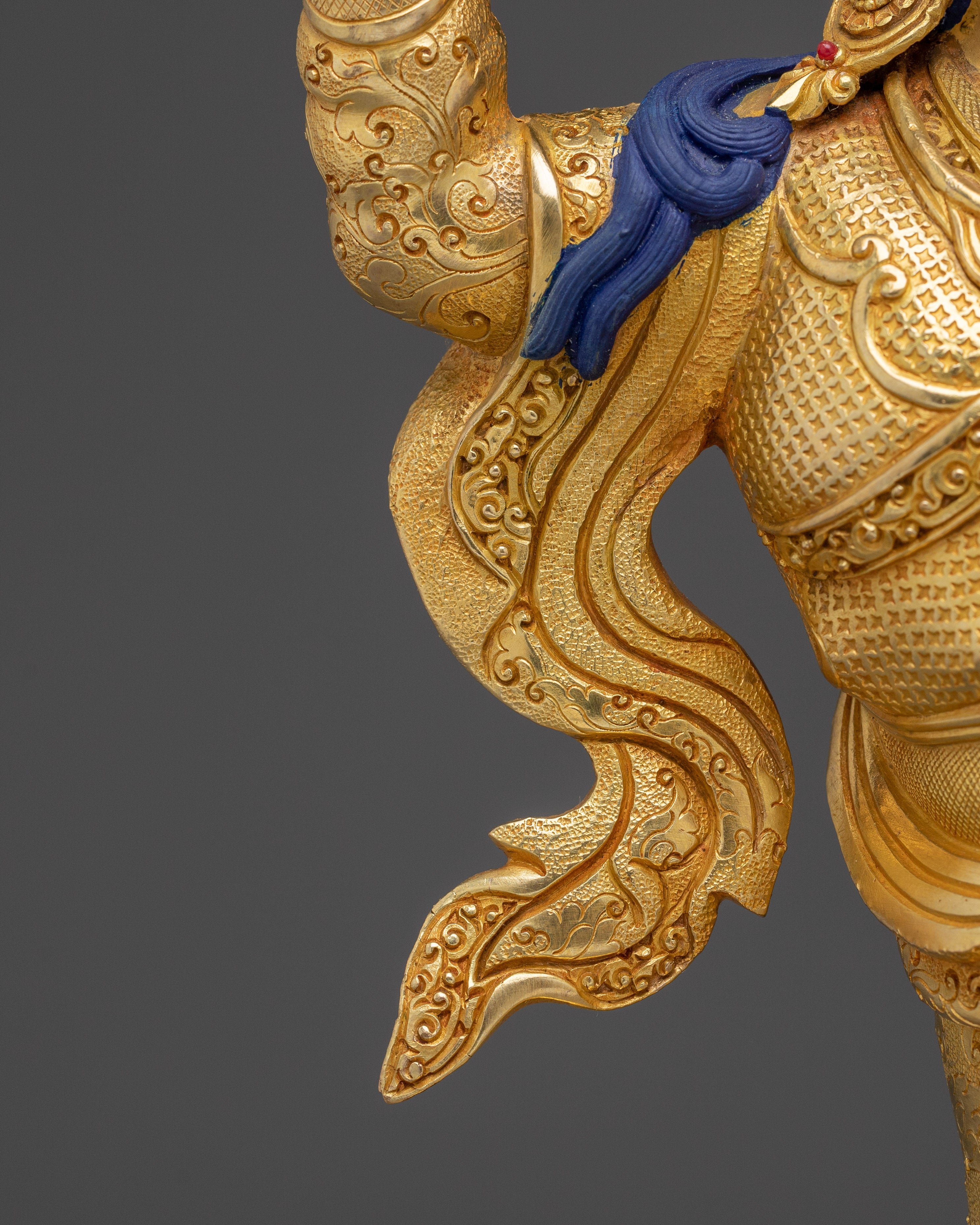 Golden Statue of Standing Guru Rinpoche