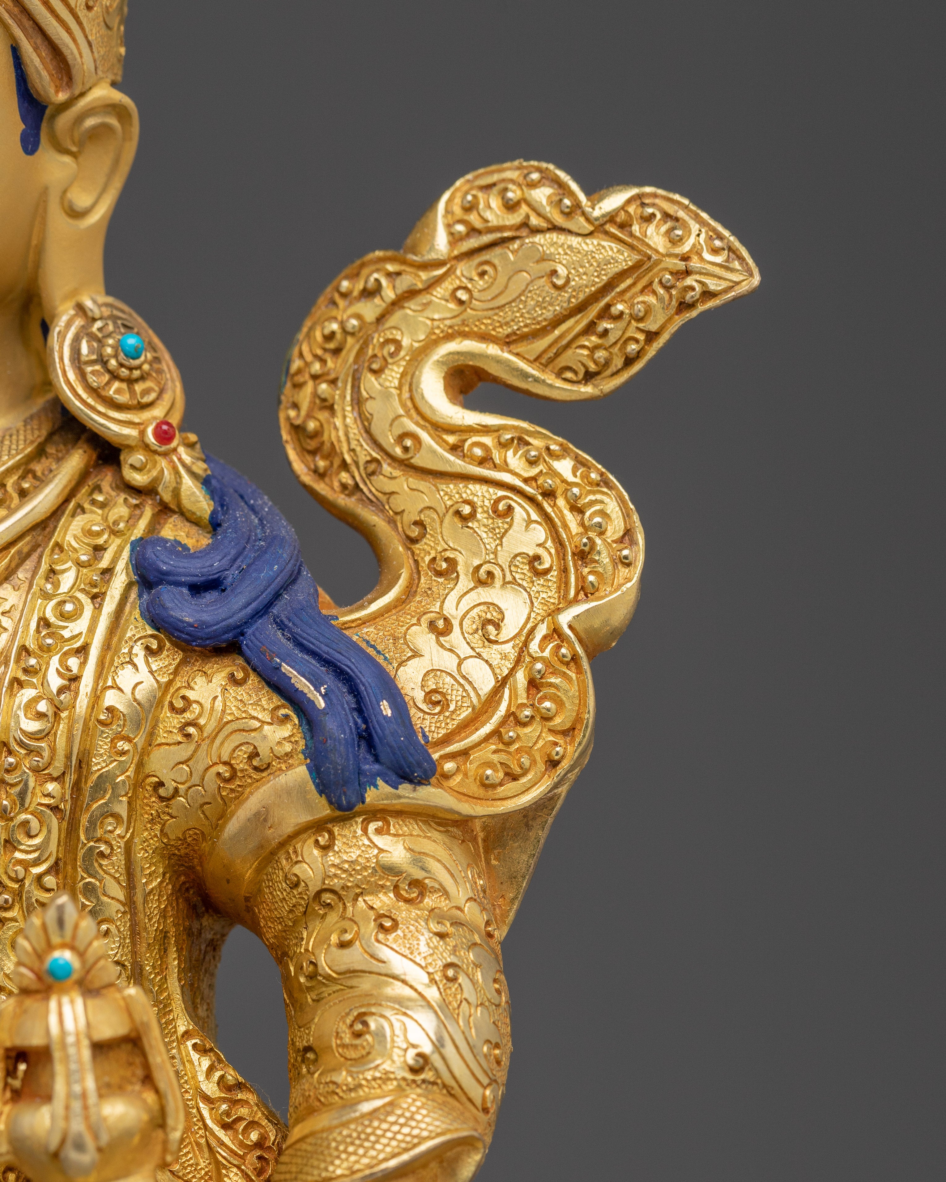 Golden Statue of Standing Guru Rinpoche
