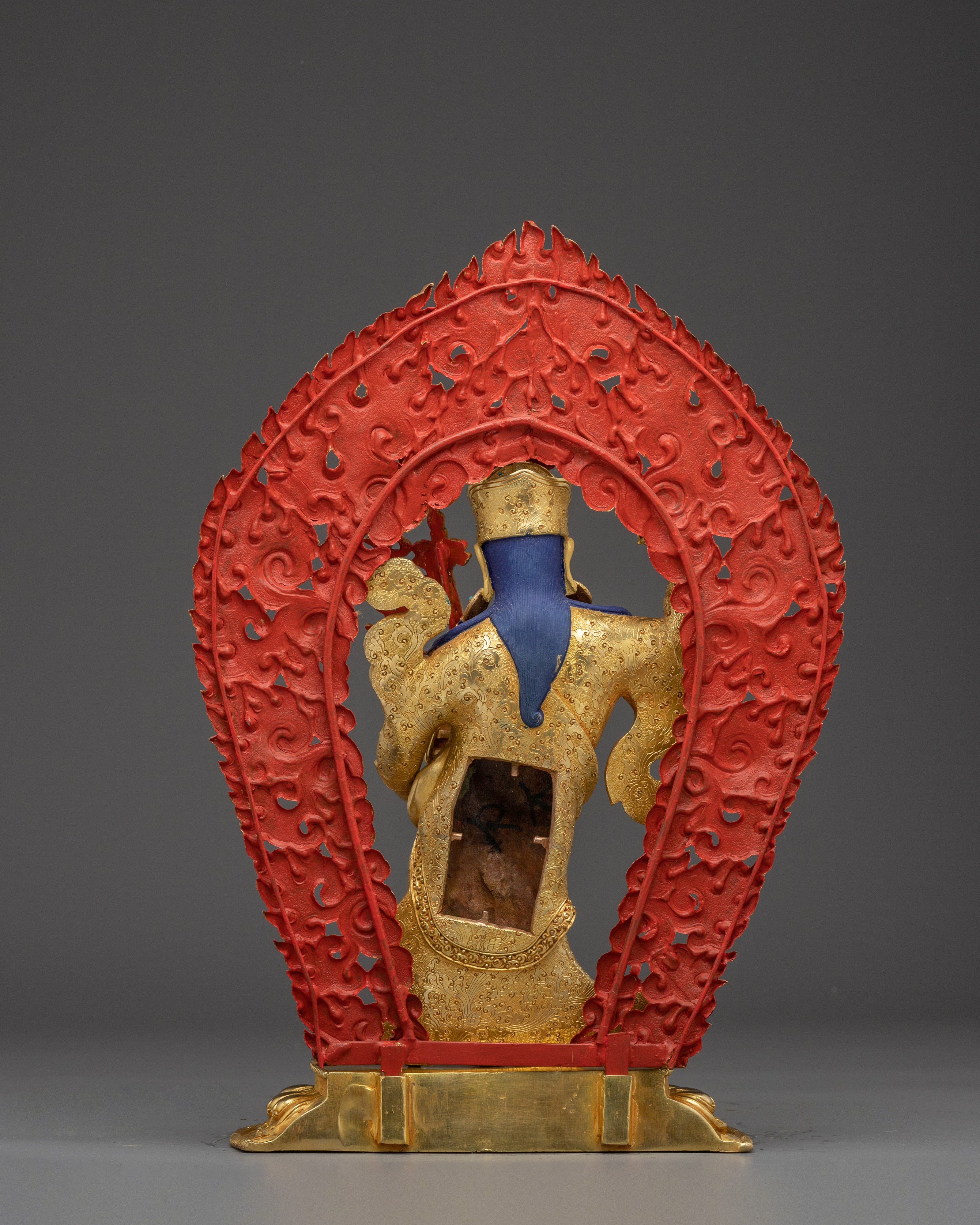 Golden Statue of Standing Guru Rinpoche