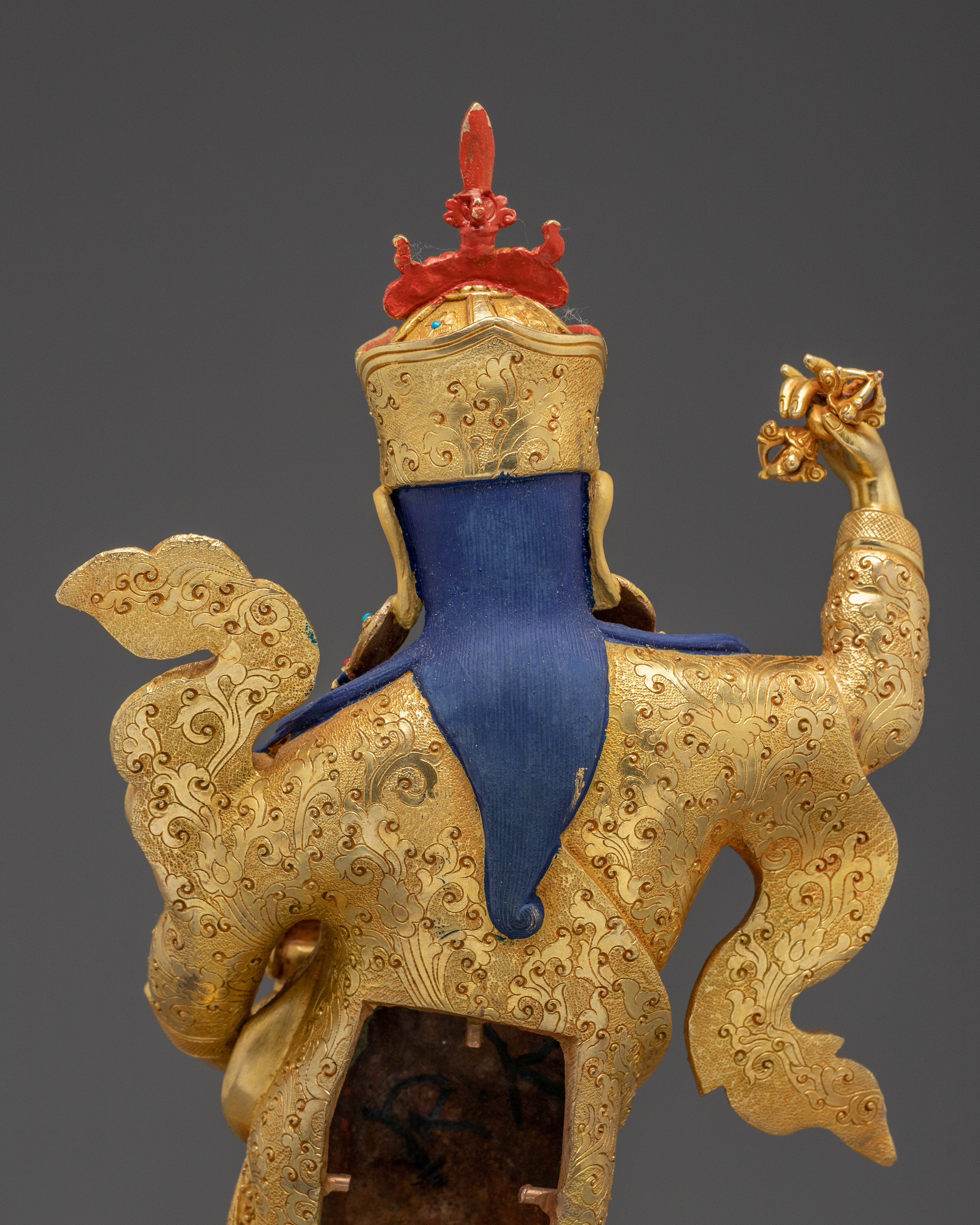 Golden Statue of Standing Guru Rinpoche