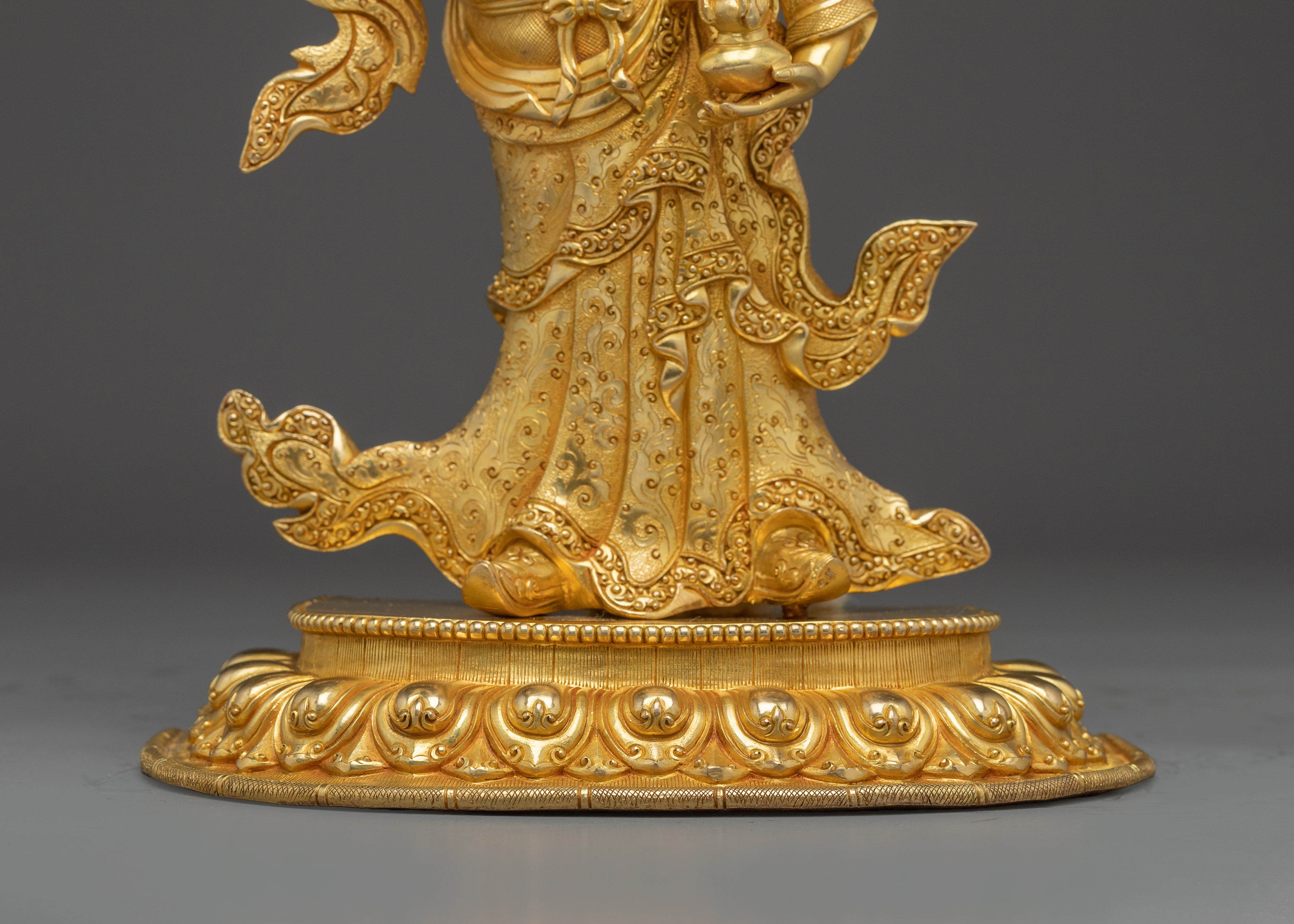 Golden Statue of Standing Guru Rinpoche