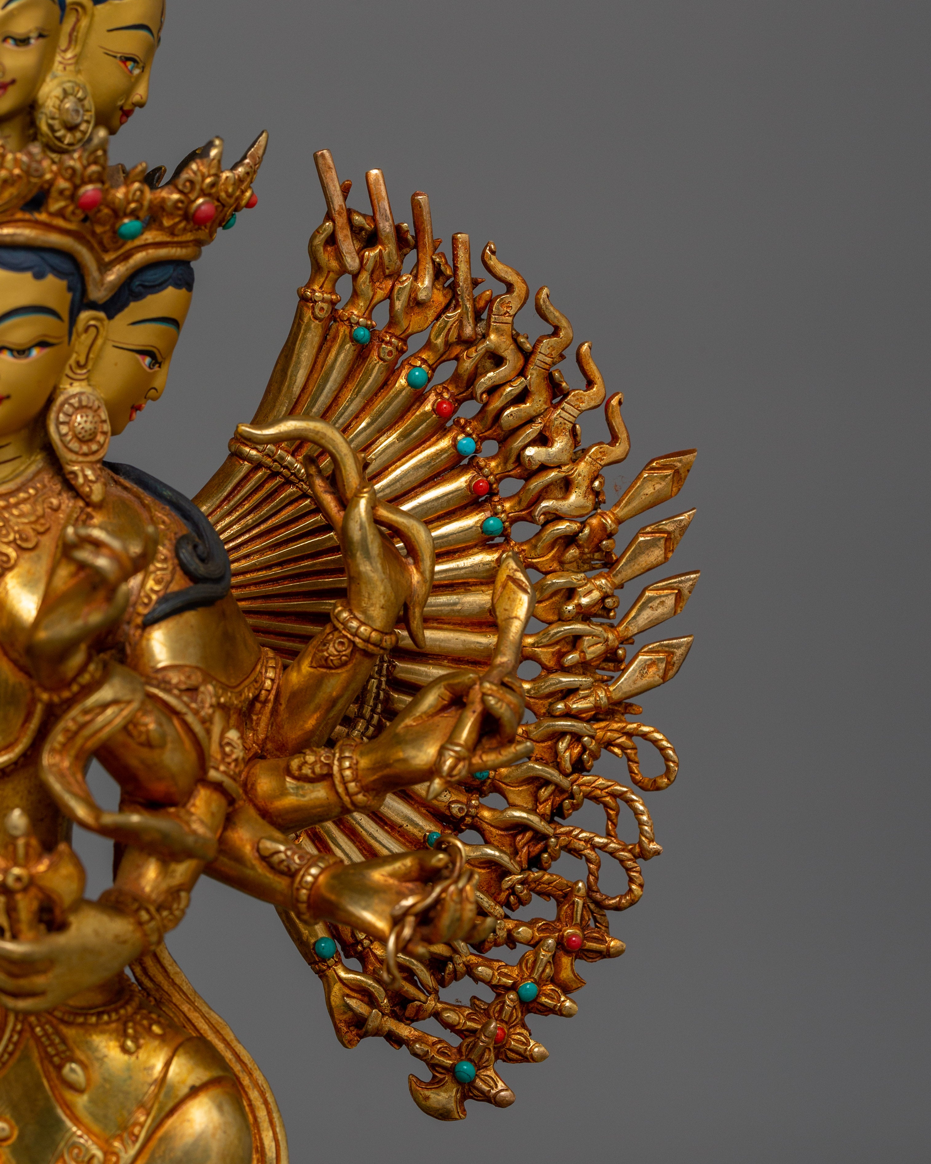 1000 Armed Dukar Statue: White Parasol Deity