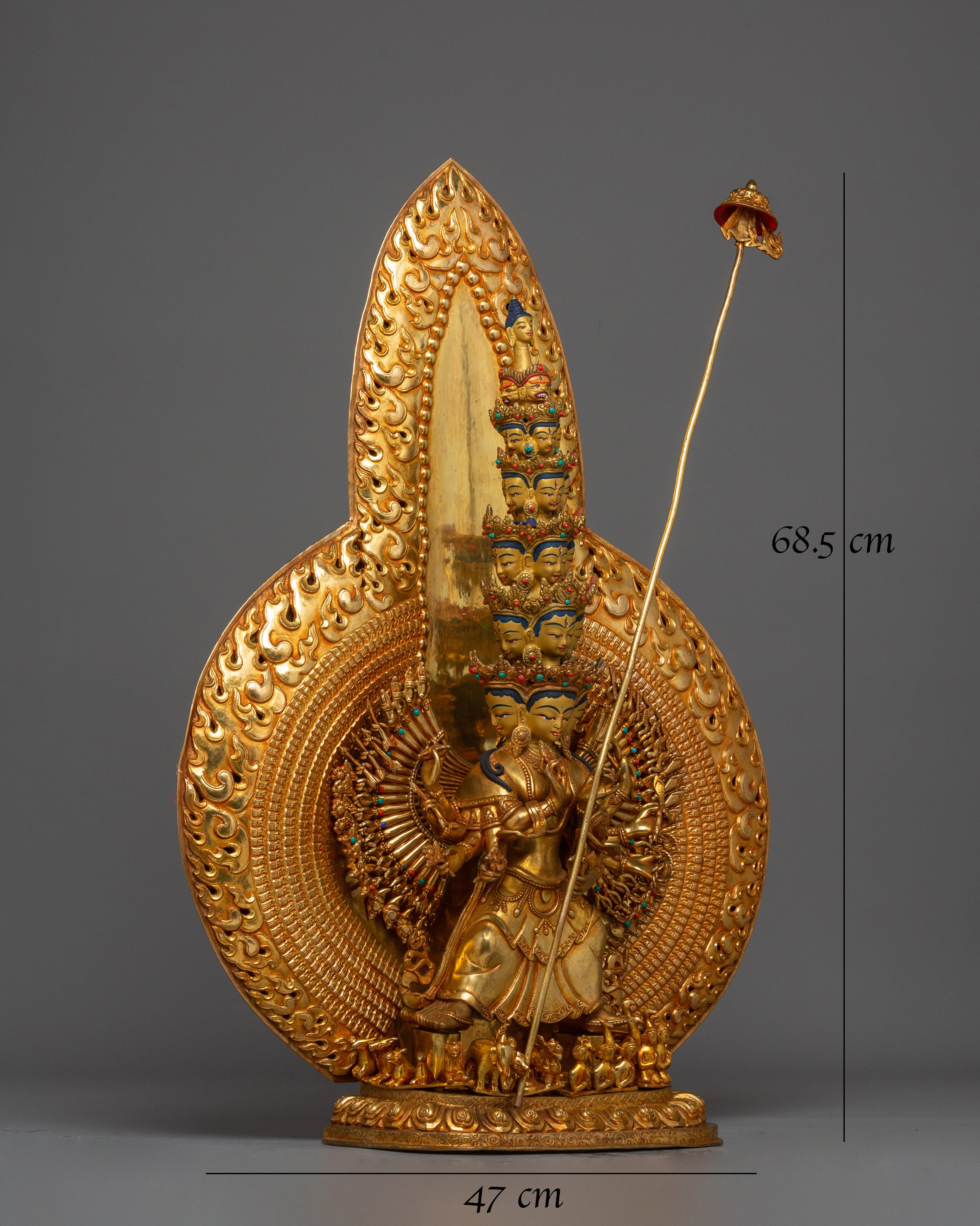 1000 Armed Dukar Statue: White Parasol Deity