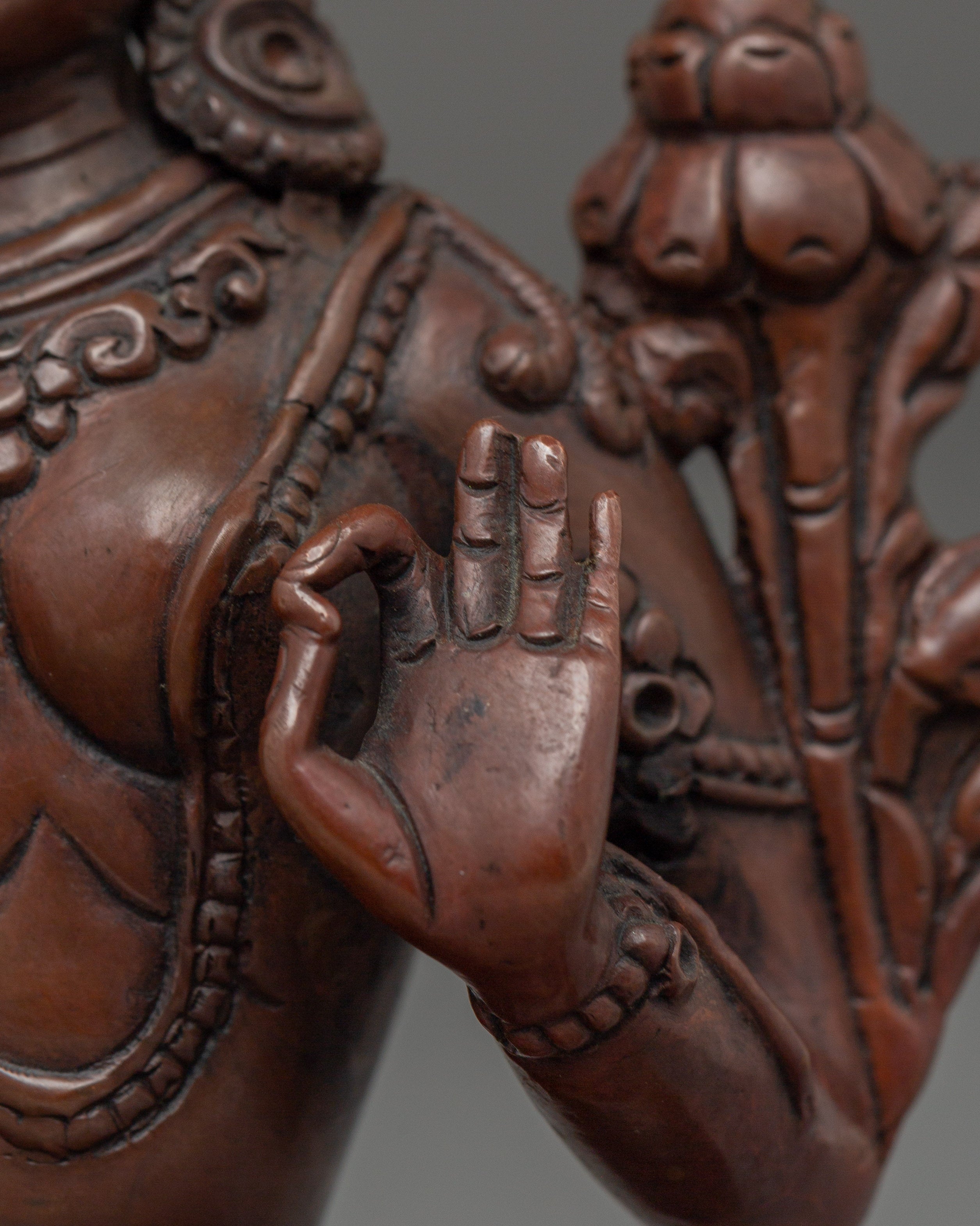 Green Tara, Lotus Seated Savior | Handcrafted Nepali Artwork