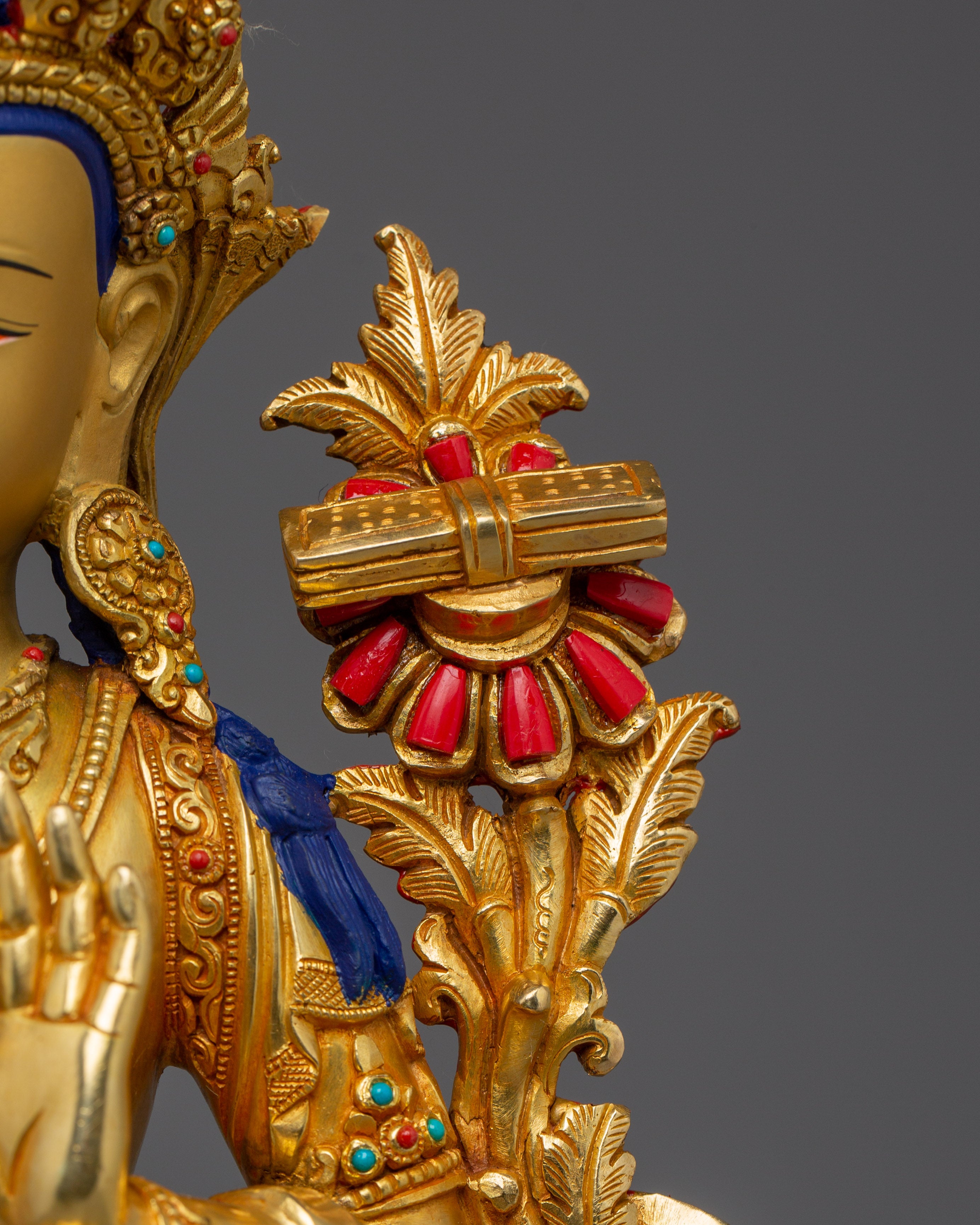 Manjushri, Guardian of Knowledge | Handcrafted Nepali Figure