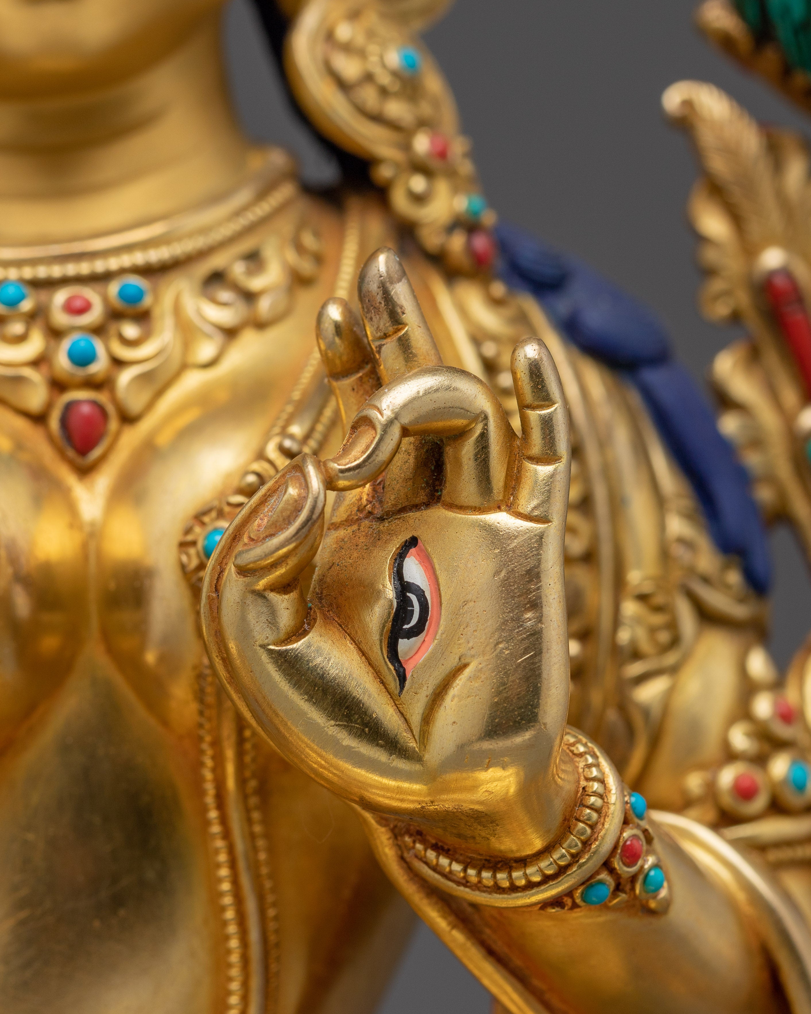 White Tara, Peaceful Statue | Handcrafted Nepali Icon for Meditation