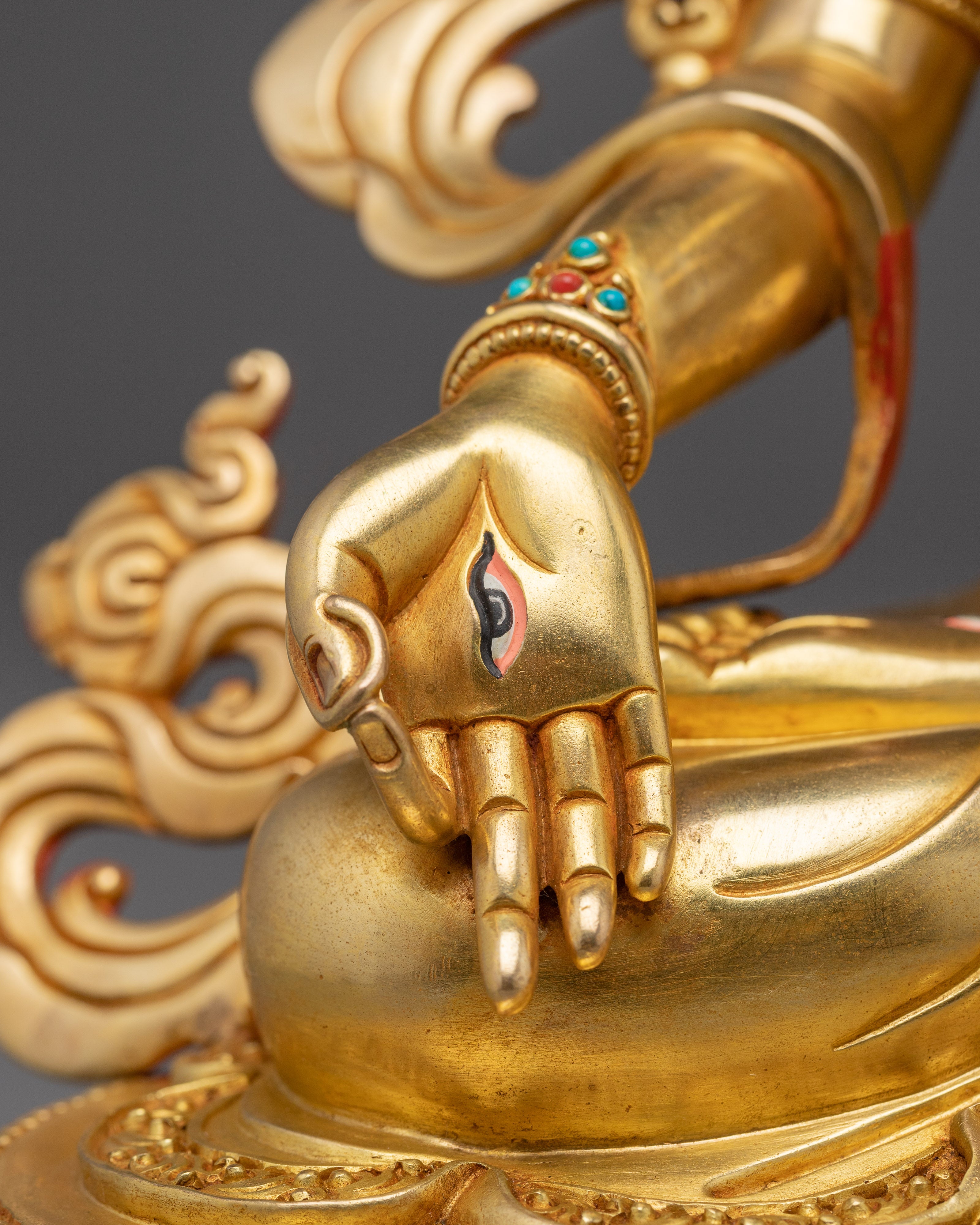 Serene White Tara Figure | Compassionate Tibetan Deity of Life and Peace