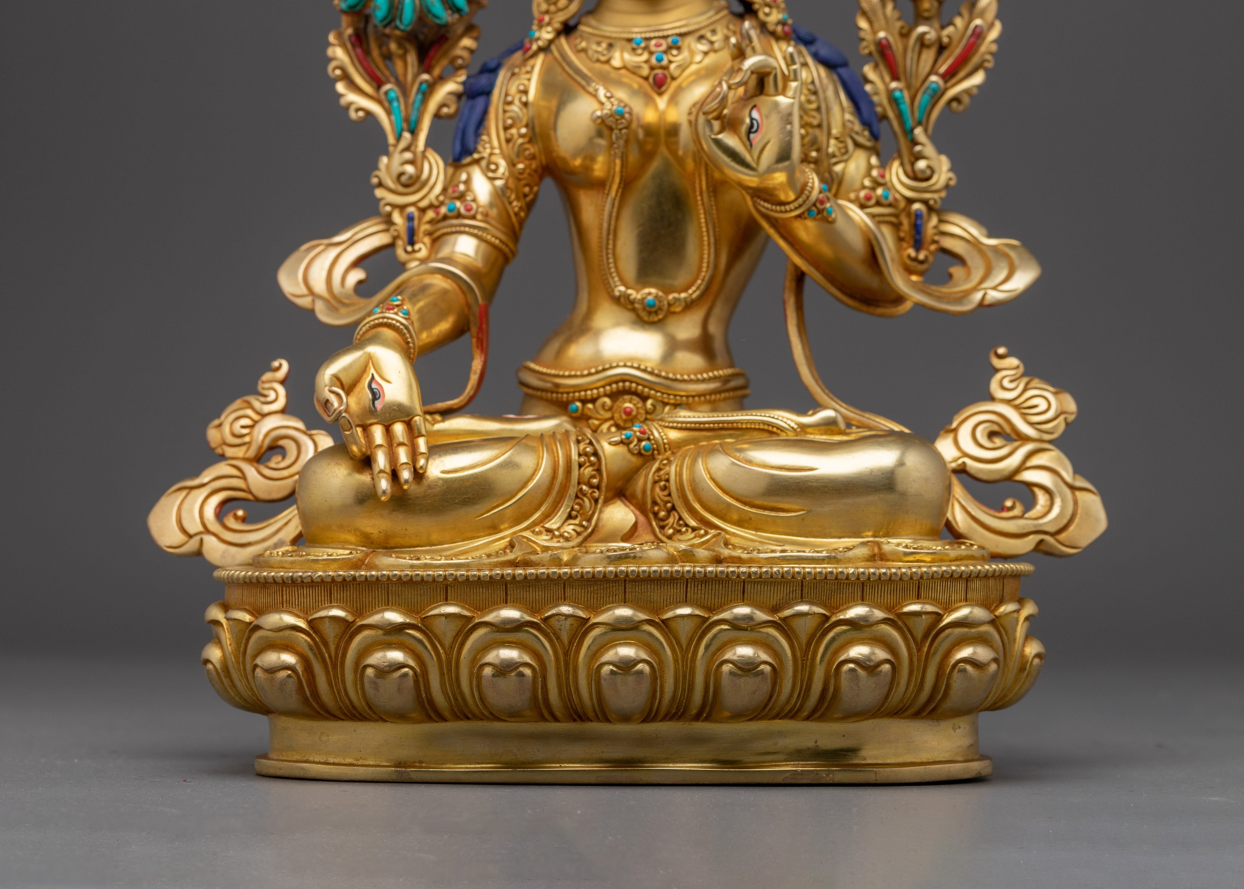 White Tara, Peaceful Statue | Handcrafted Nepali Icon for Meditation