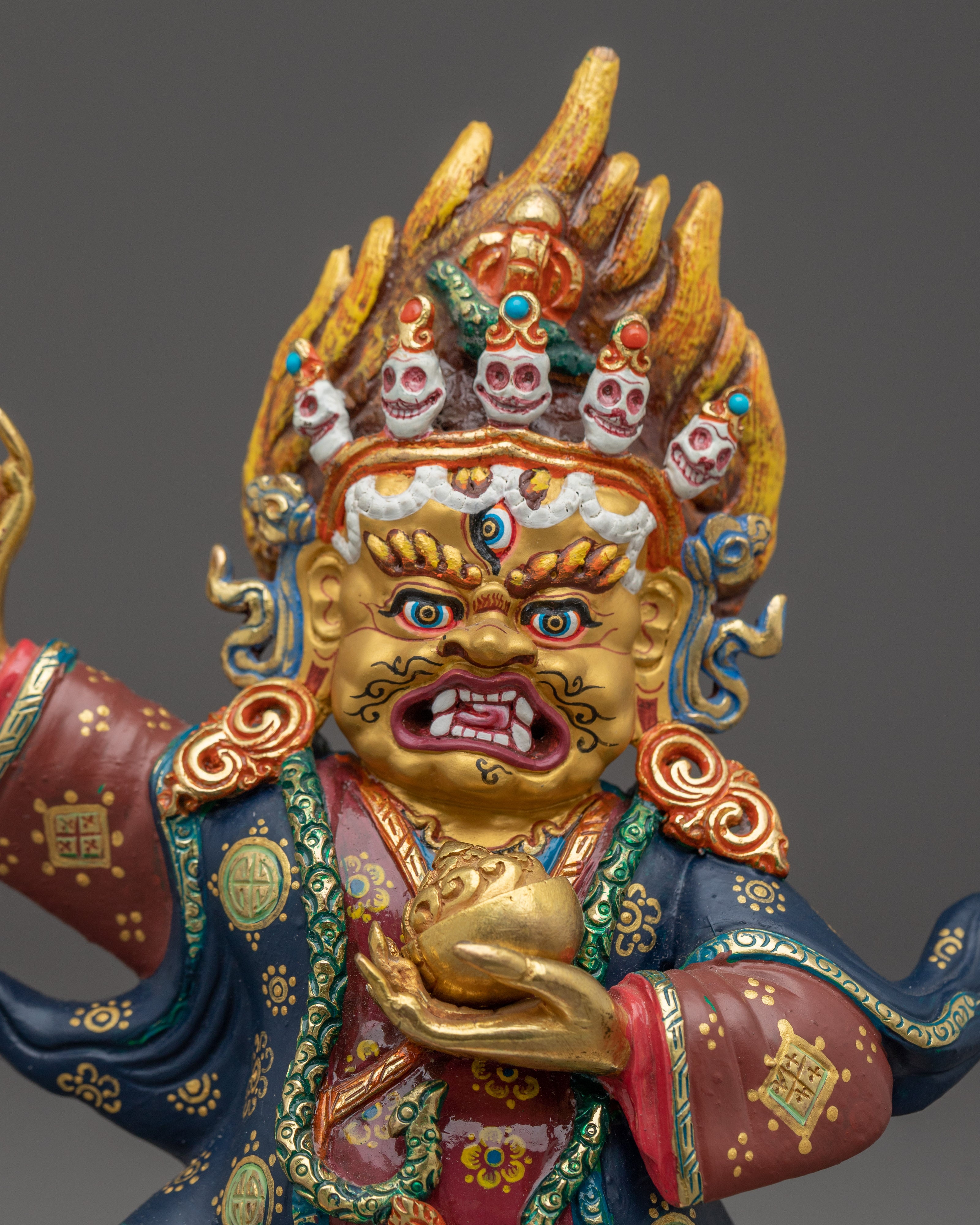 Mahakala Bernagchen Fierce Copper Deity | Tibetan Protector for Vajrayana Rituals